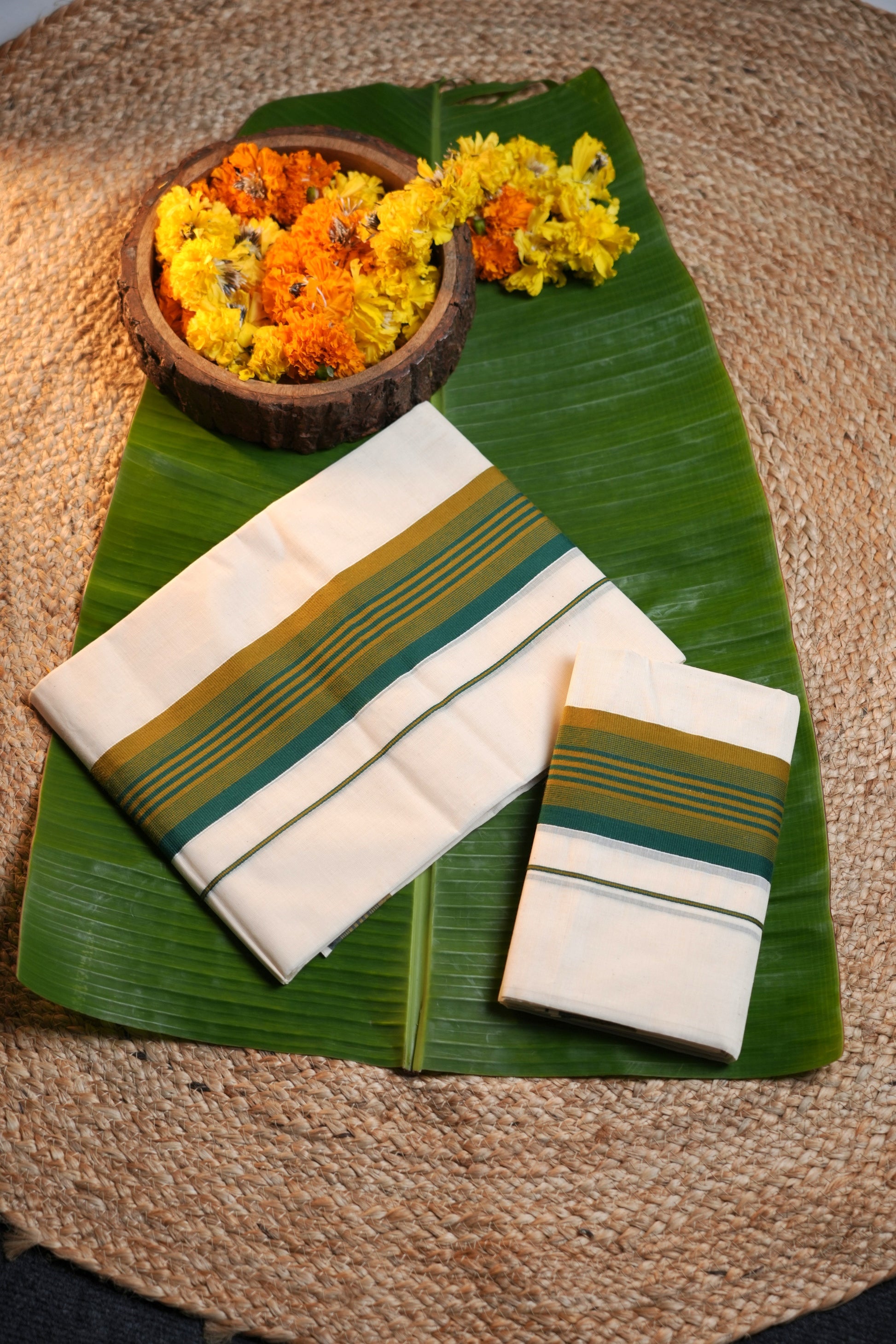 Kerala Traditional Set Mundu -single colour
