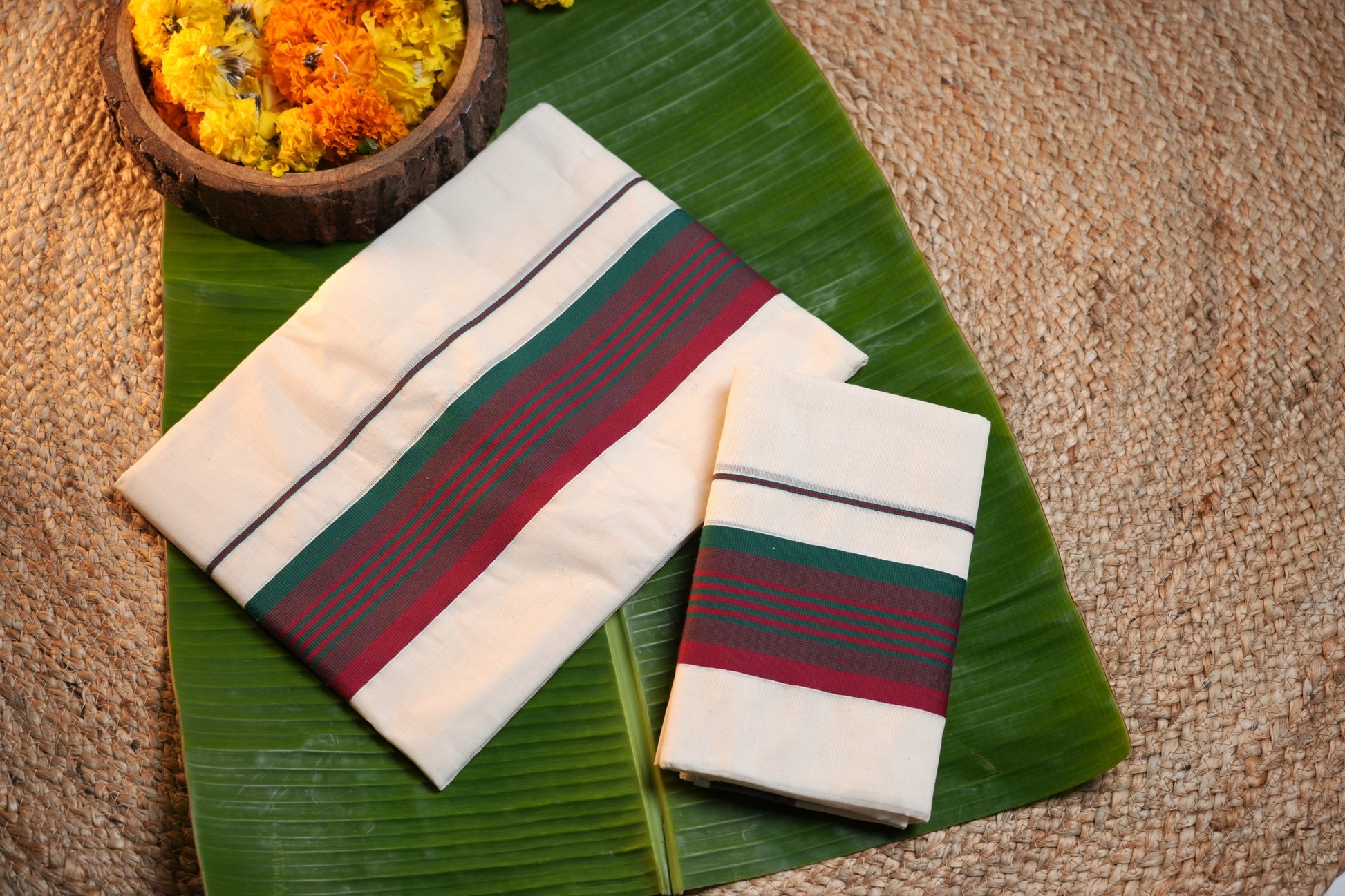 Kerala Traditional Set Mundu-single colour