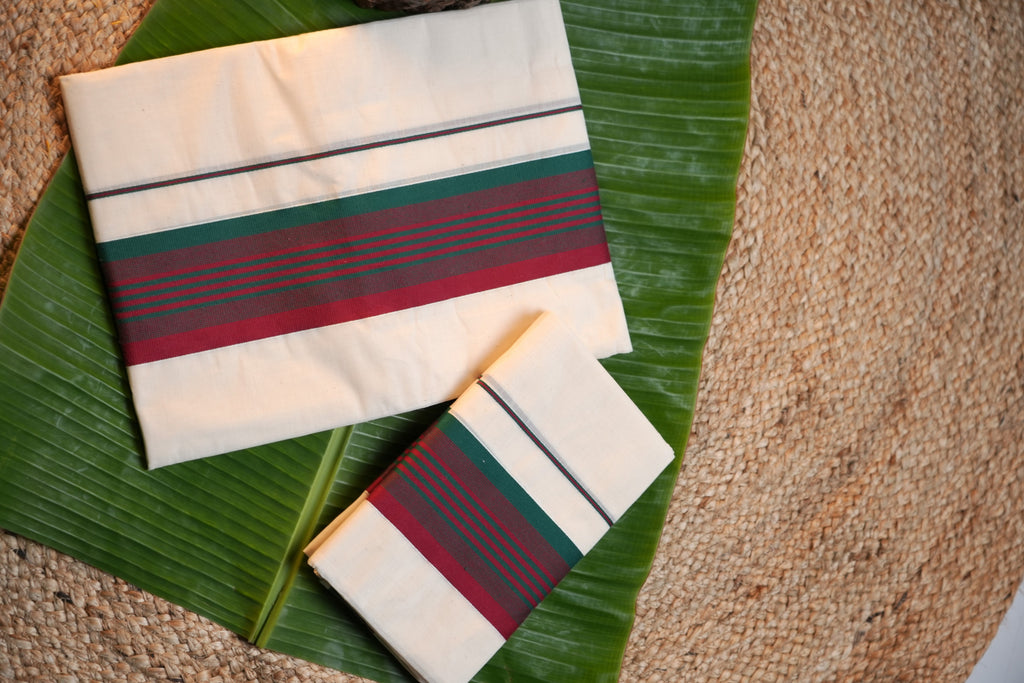Kerala Traditional Set Mundu-single colour