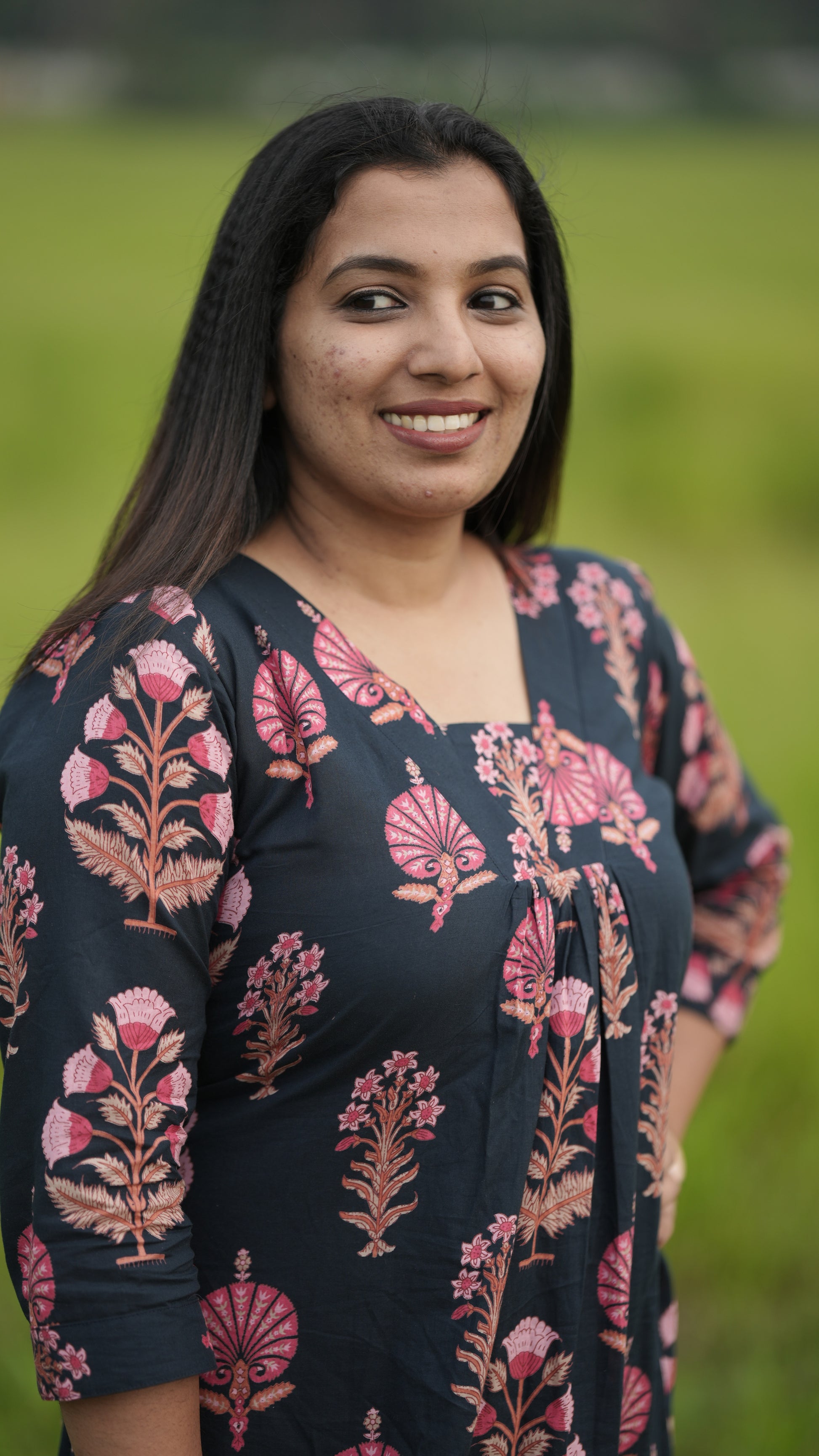 Midnight Blossom Frock