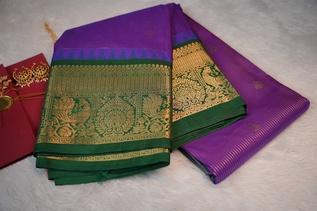 Premium Kanchipuram Soft Silk-Purple