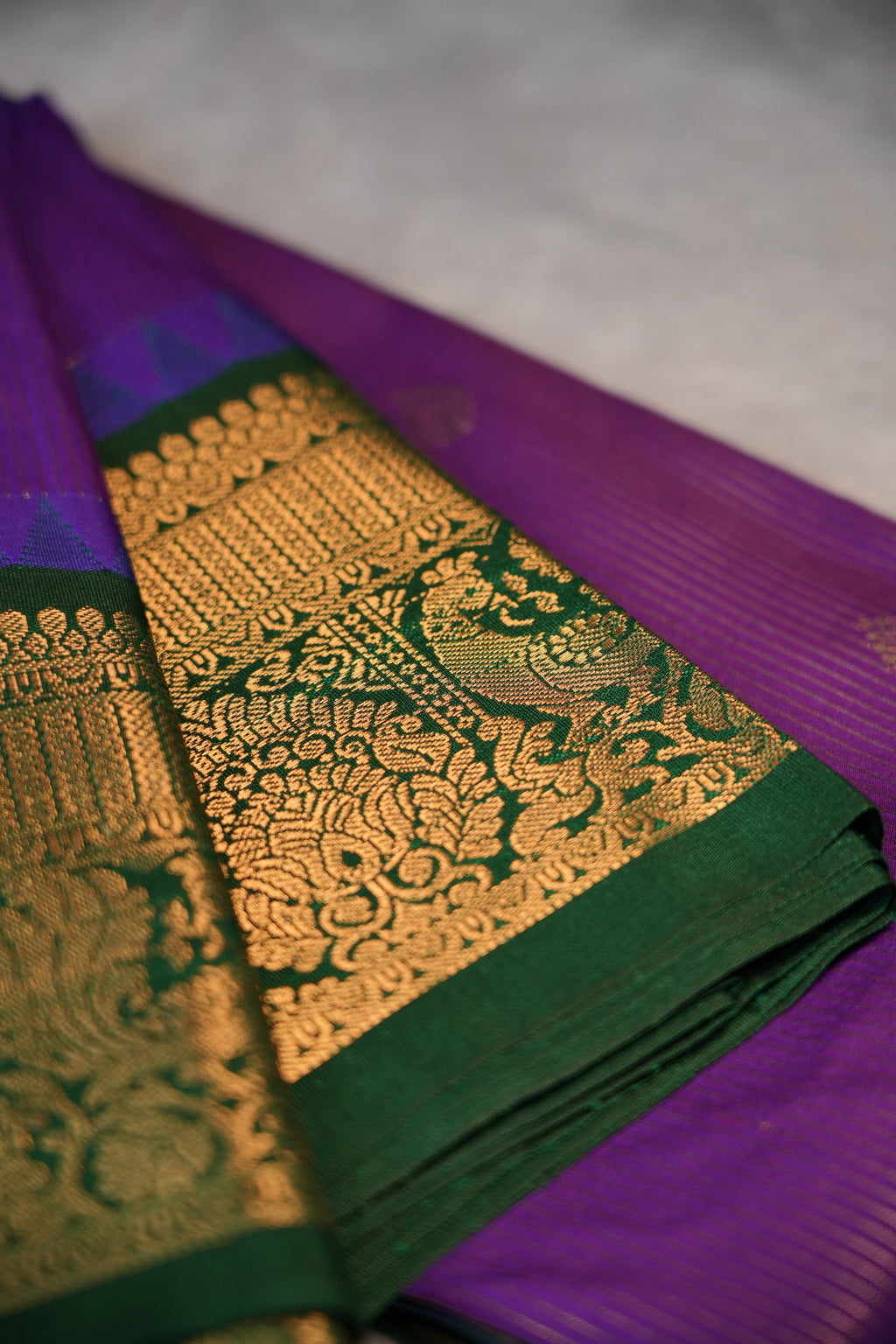 Premium Kanchipuram Soft Silk-Purple