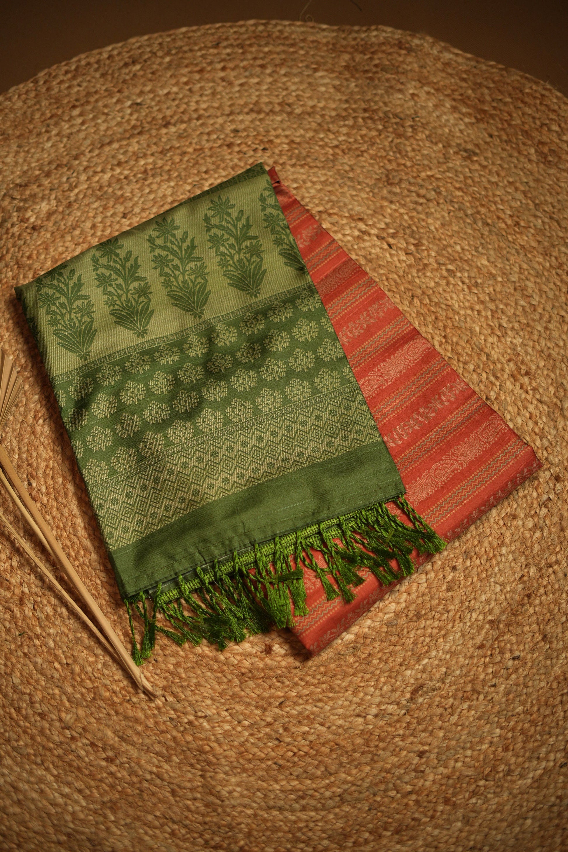 Semi tissue saree