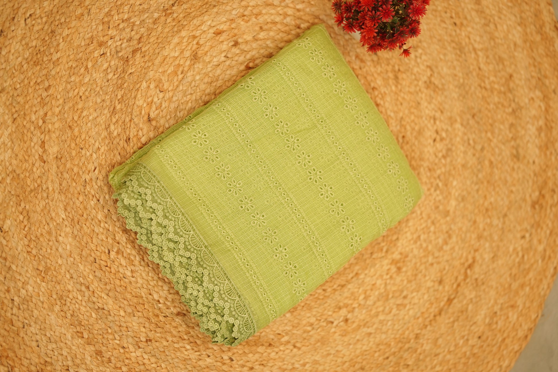 Premium Net Kota with lace border