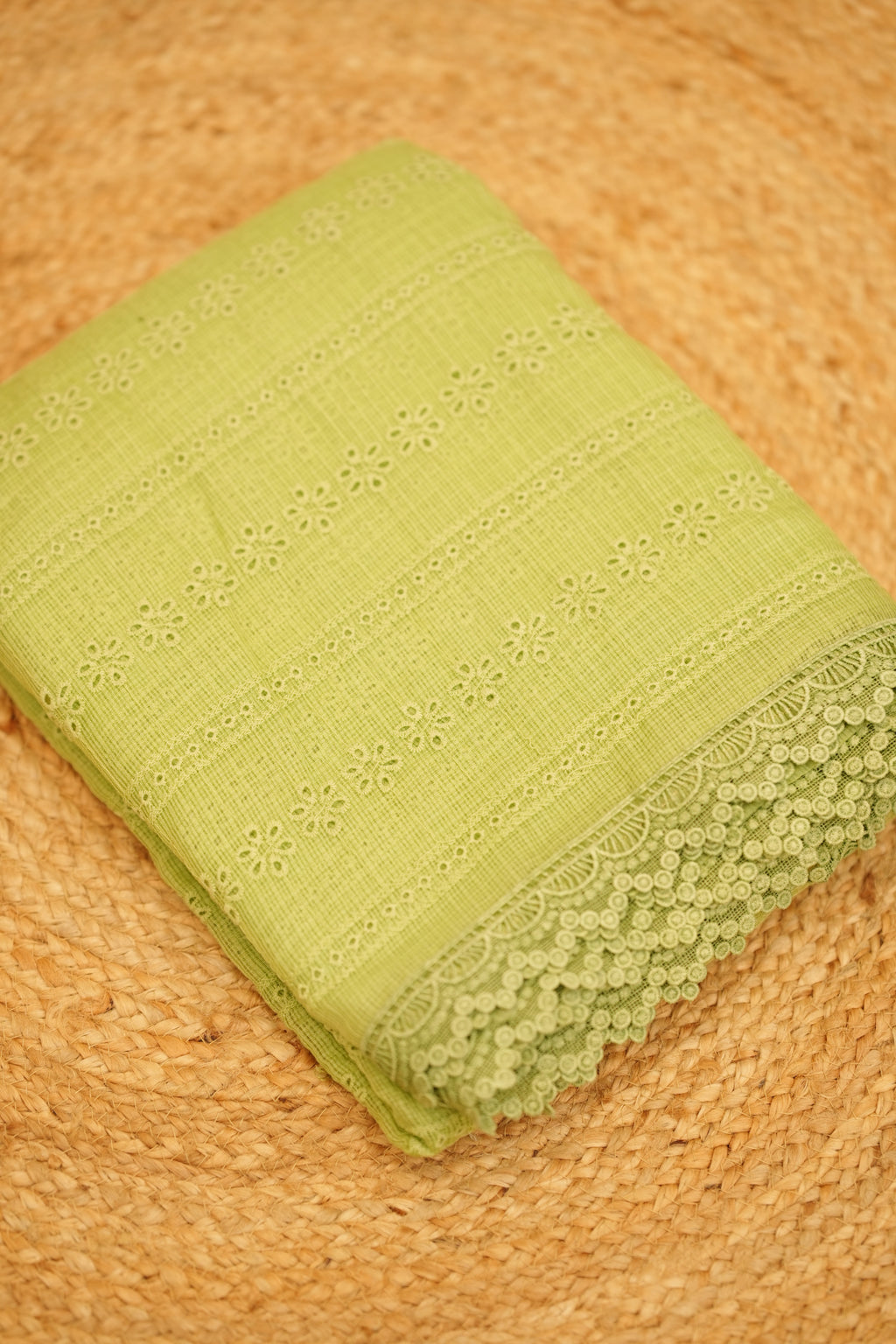 Premium Net Kota with lace border