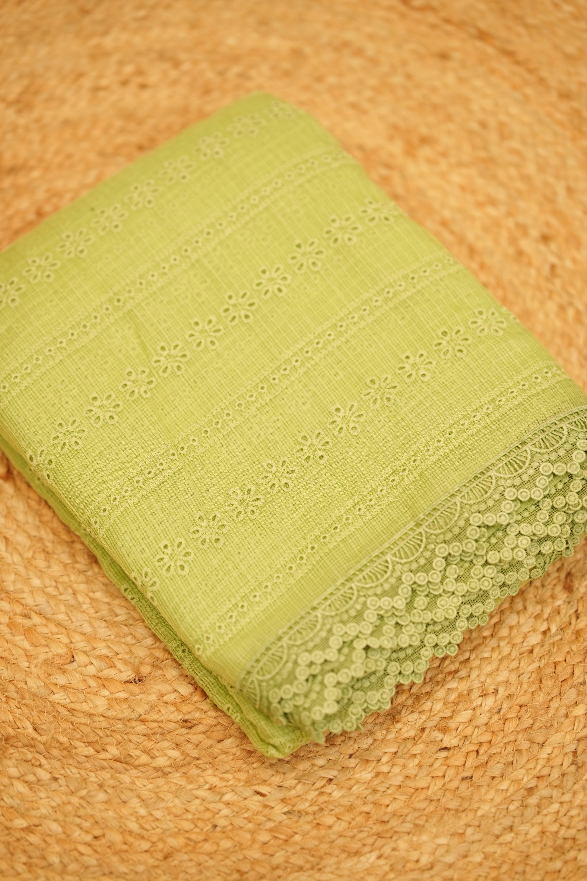 Premium Net Kota with lace border