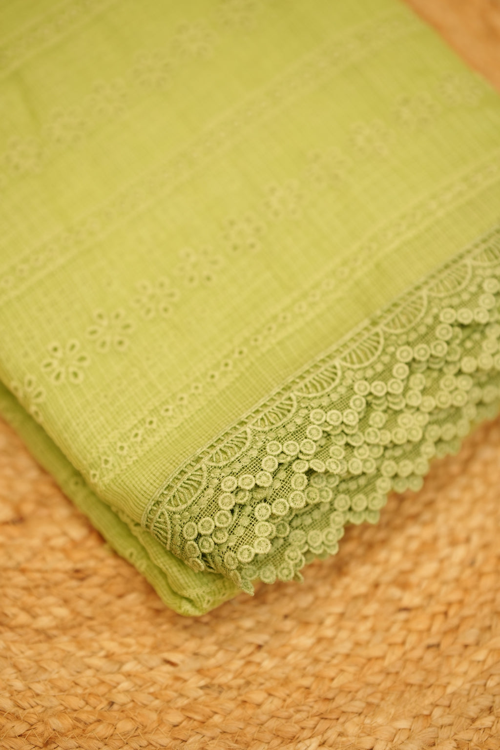 Premium Net Kota with lace border