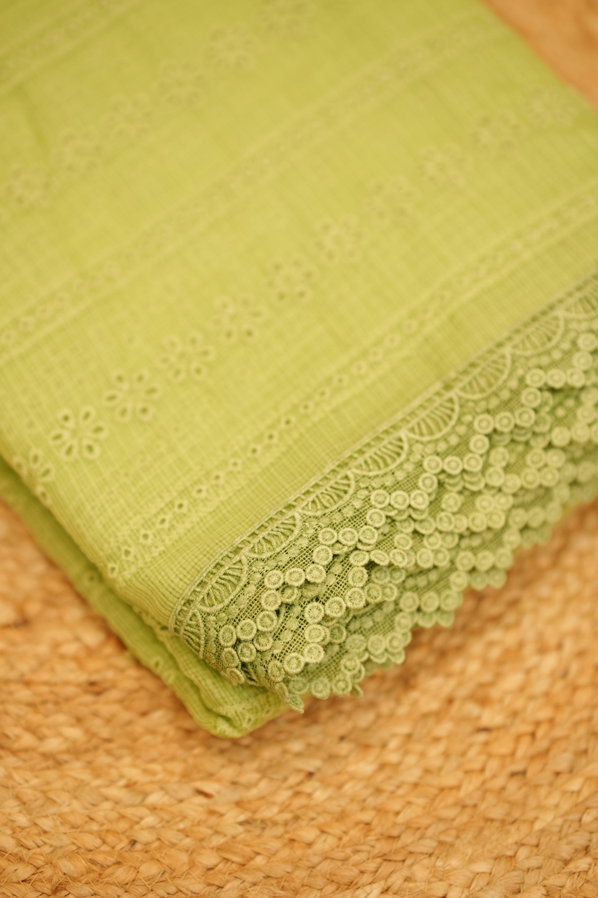 Premium Net Kota with lace border