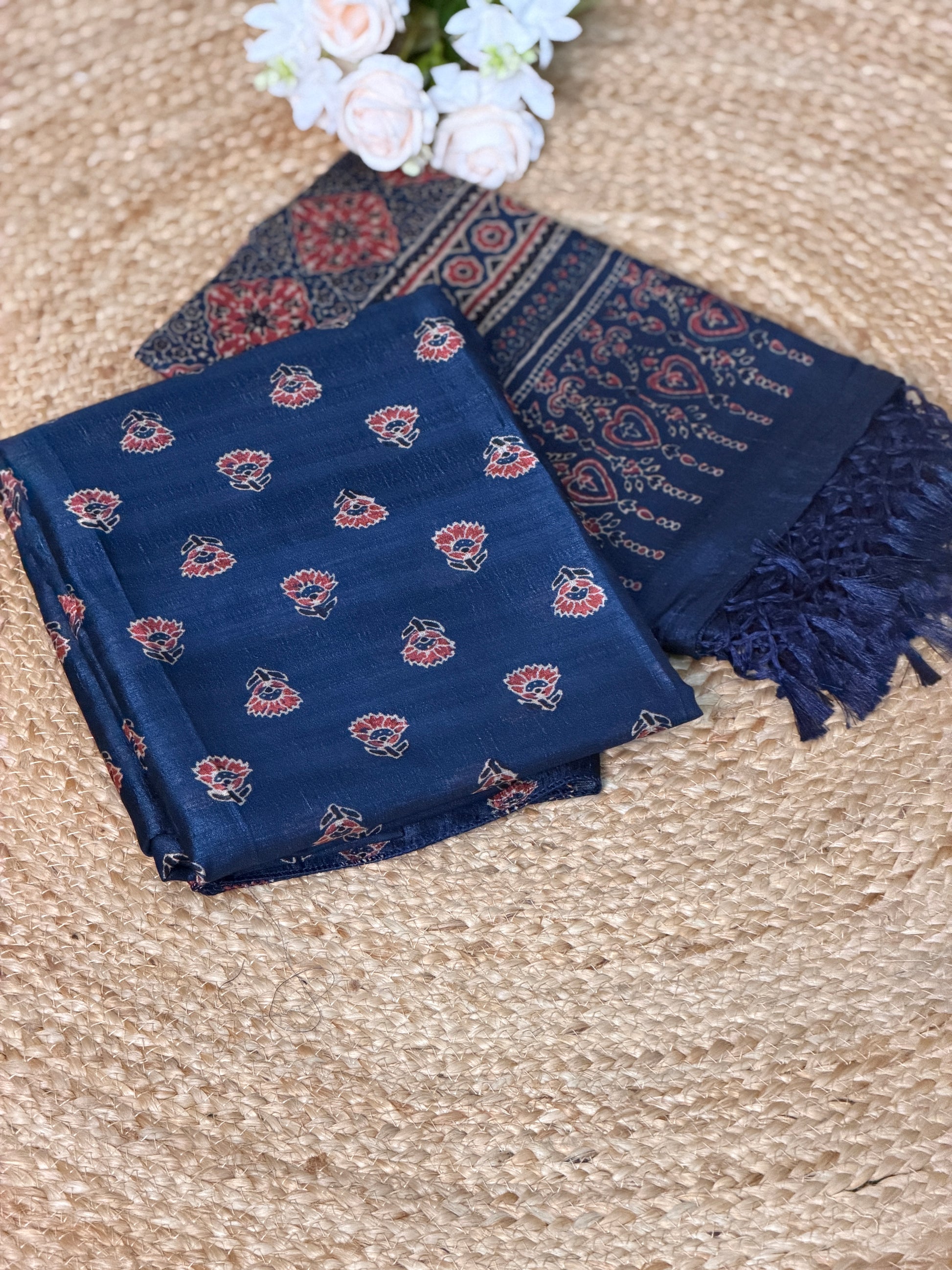 Semi Tussar Salwar Material