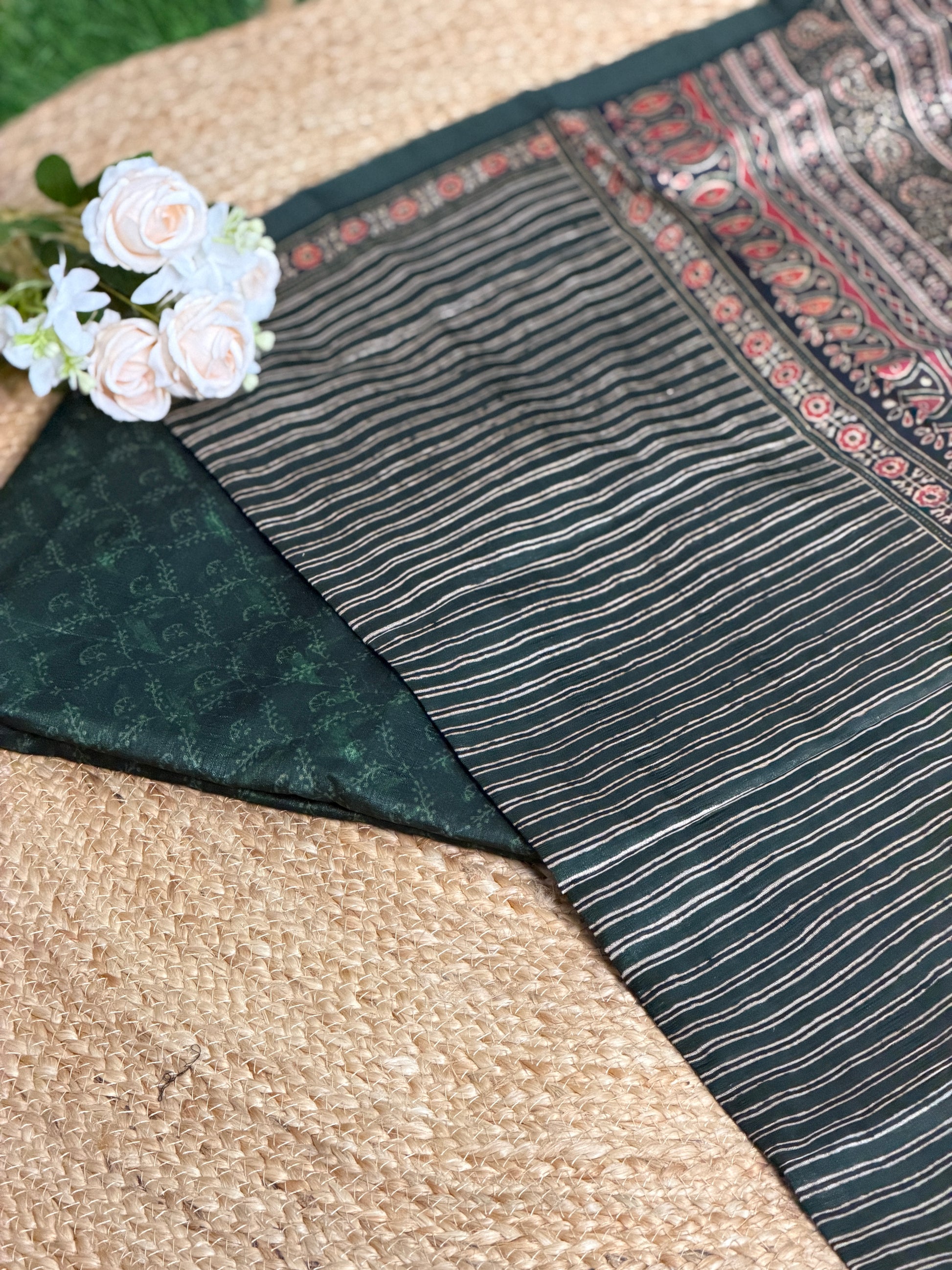 Semi Tussar Salwar Material