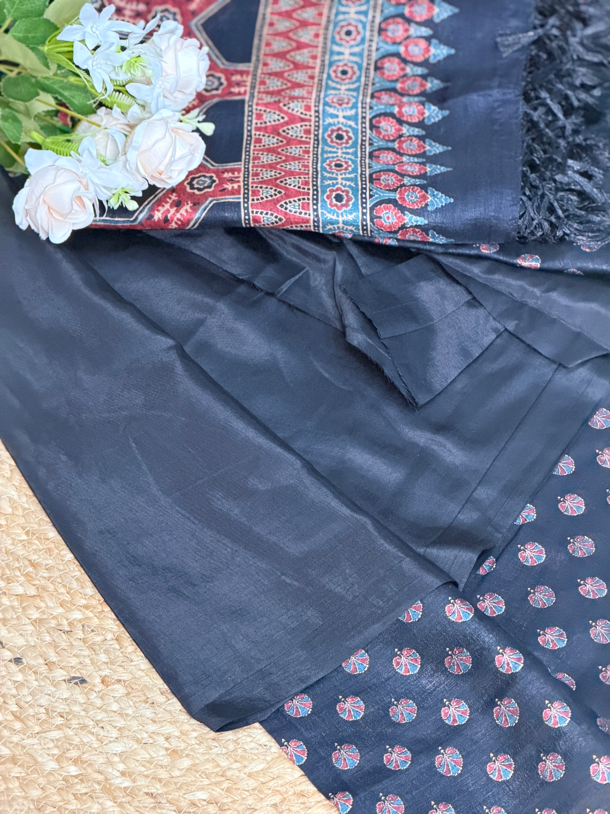 Semi Tussar Salwar Material