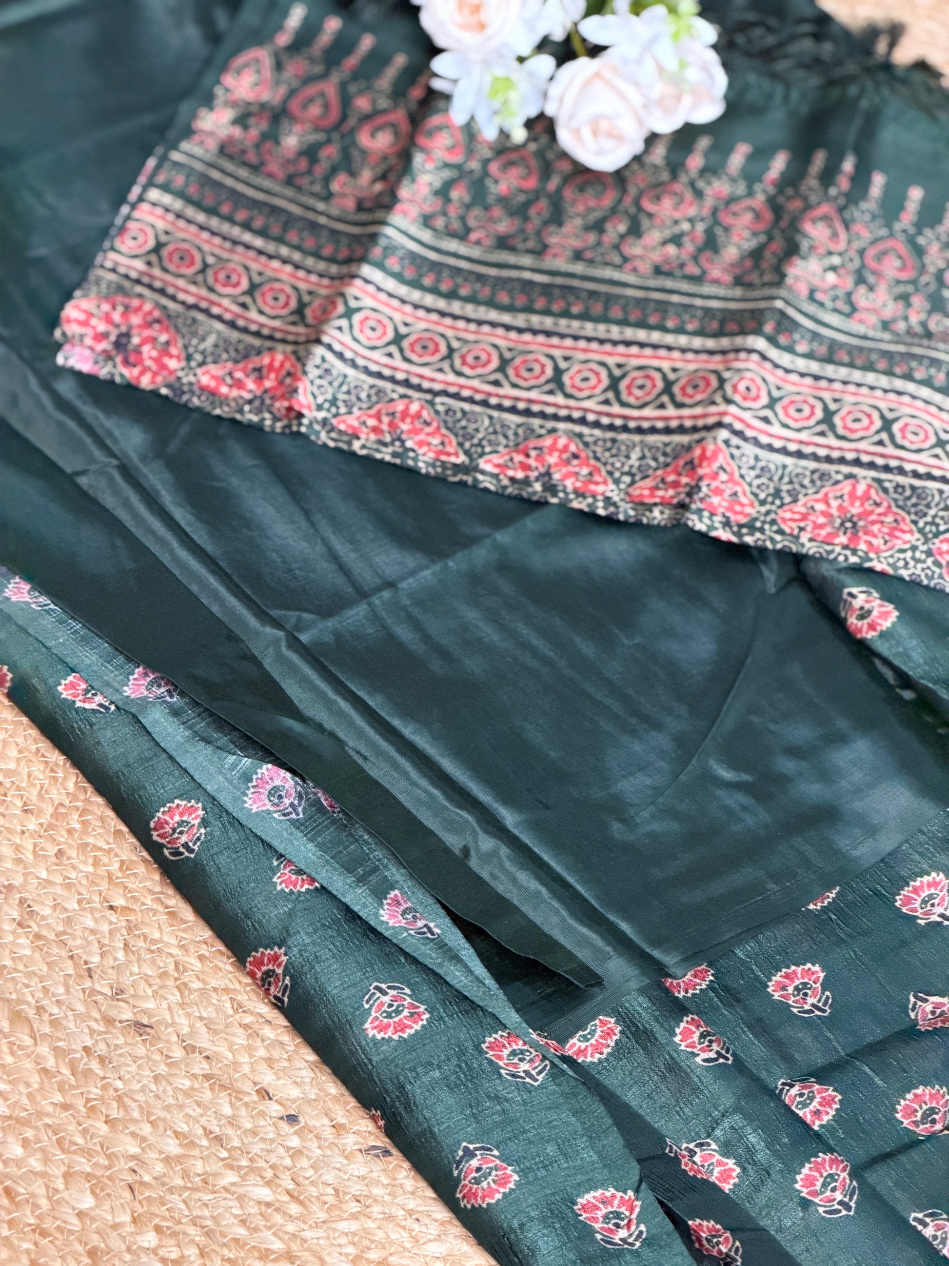 Semi Tussar Salwar Material