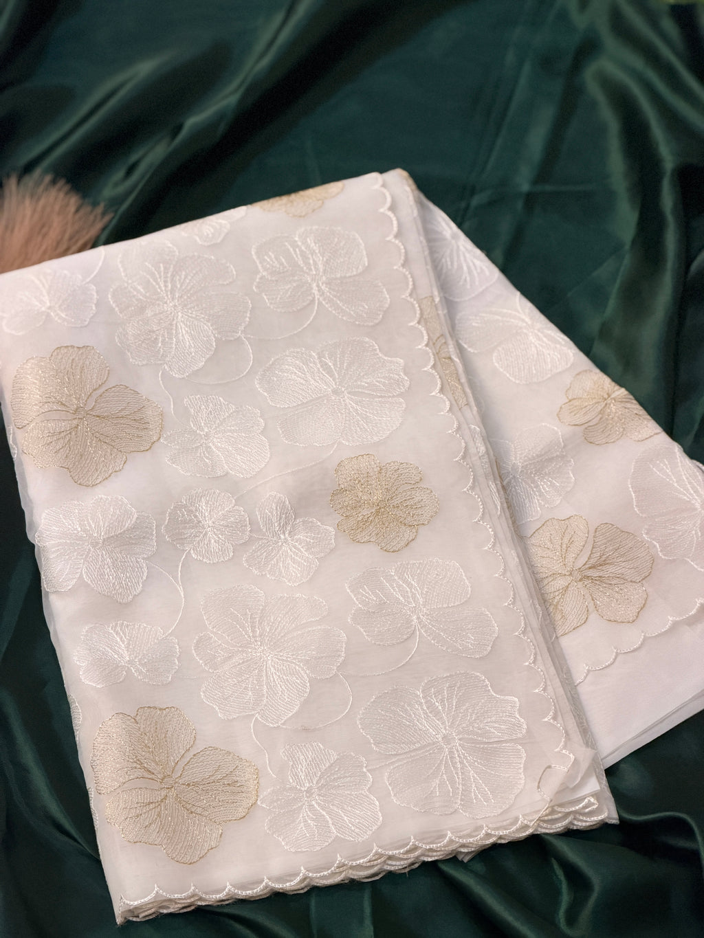 Premium floral Organza Saree