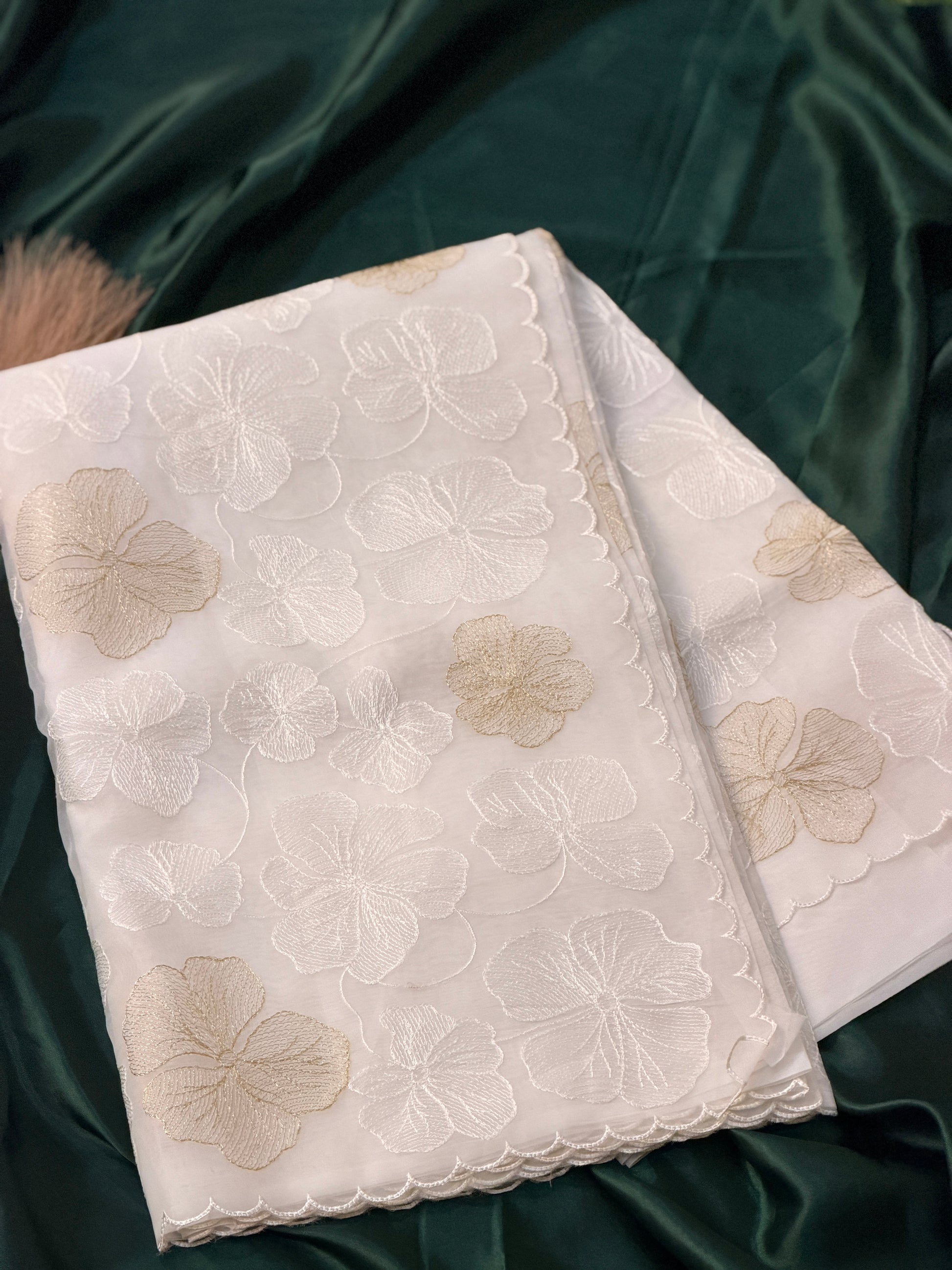 Premium floral Organza Saree