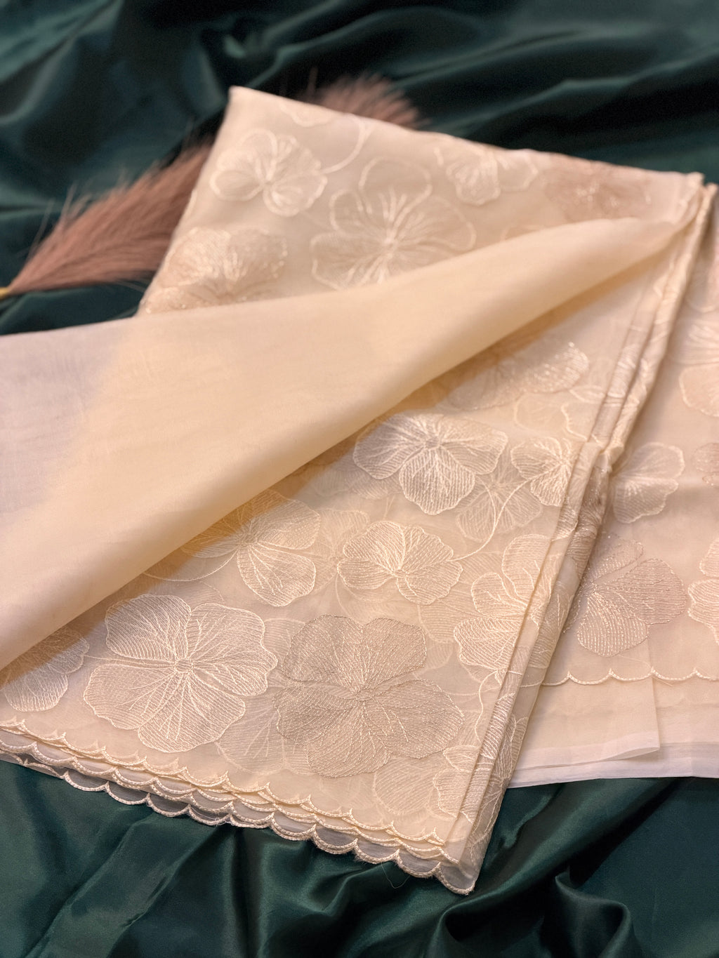 Premium Floral Organza Saree