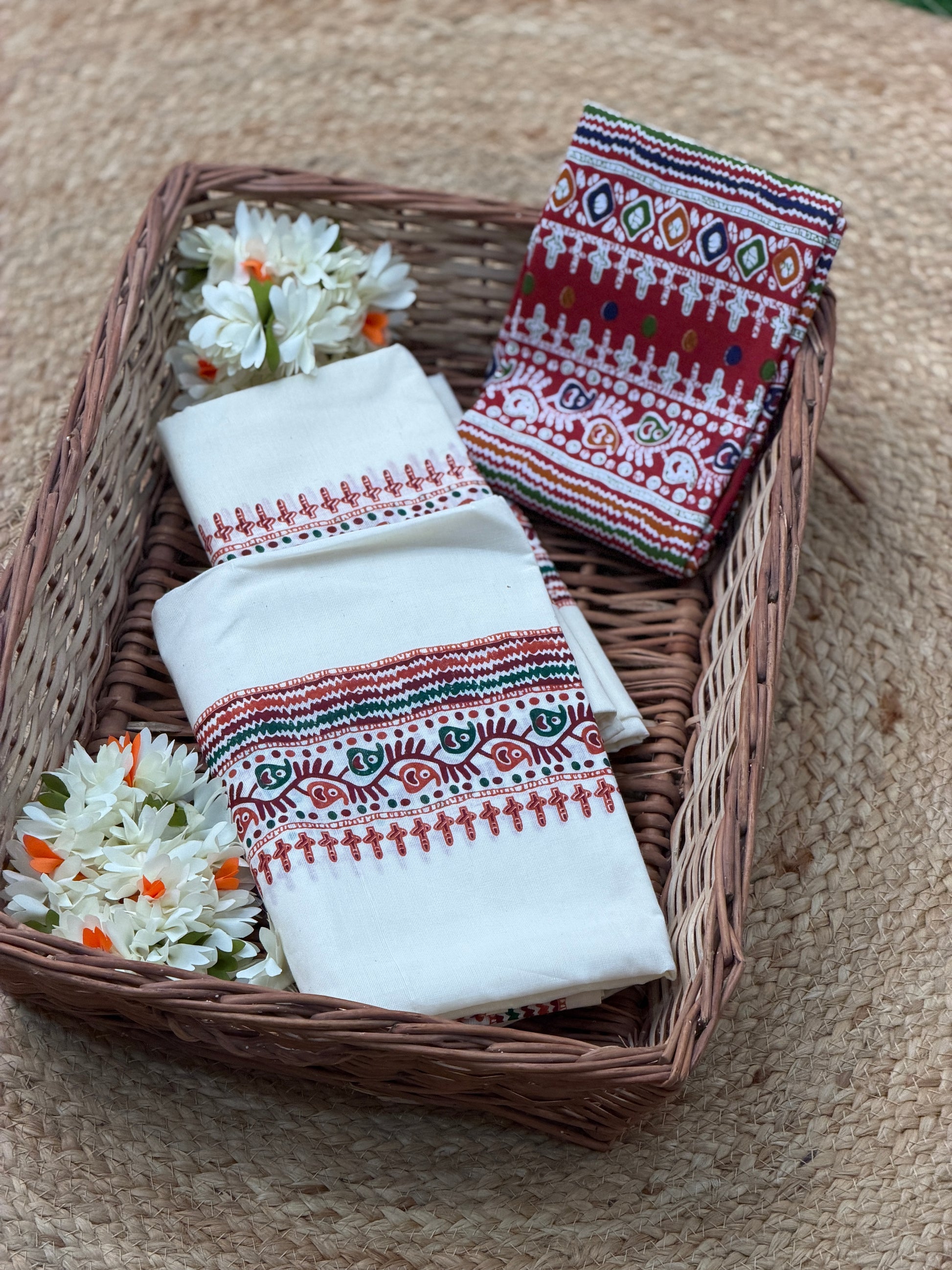 Ajrakh Traditional Set Mund