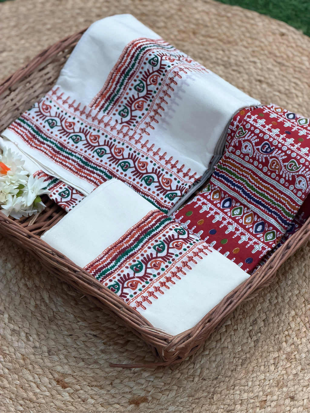 Ajrakh Traditional Set Mund