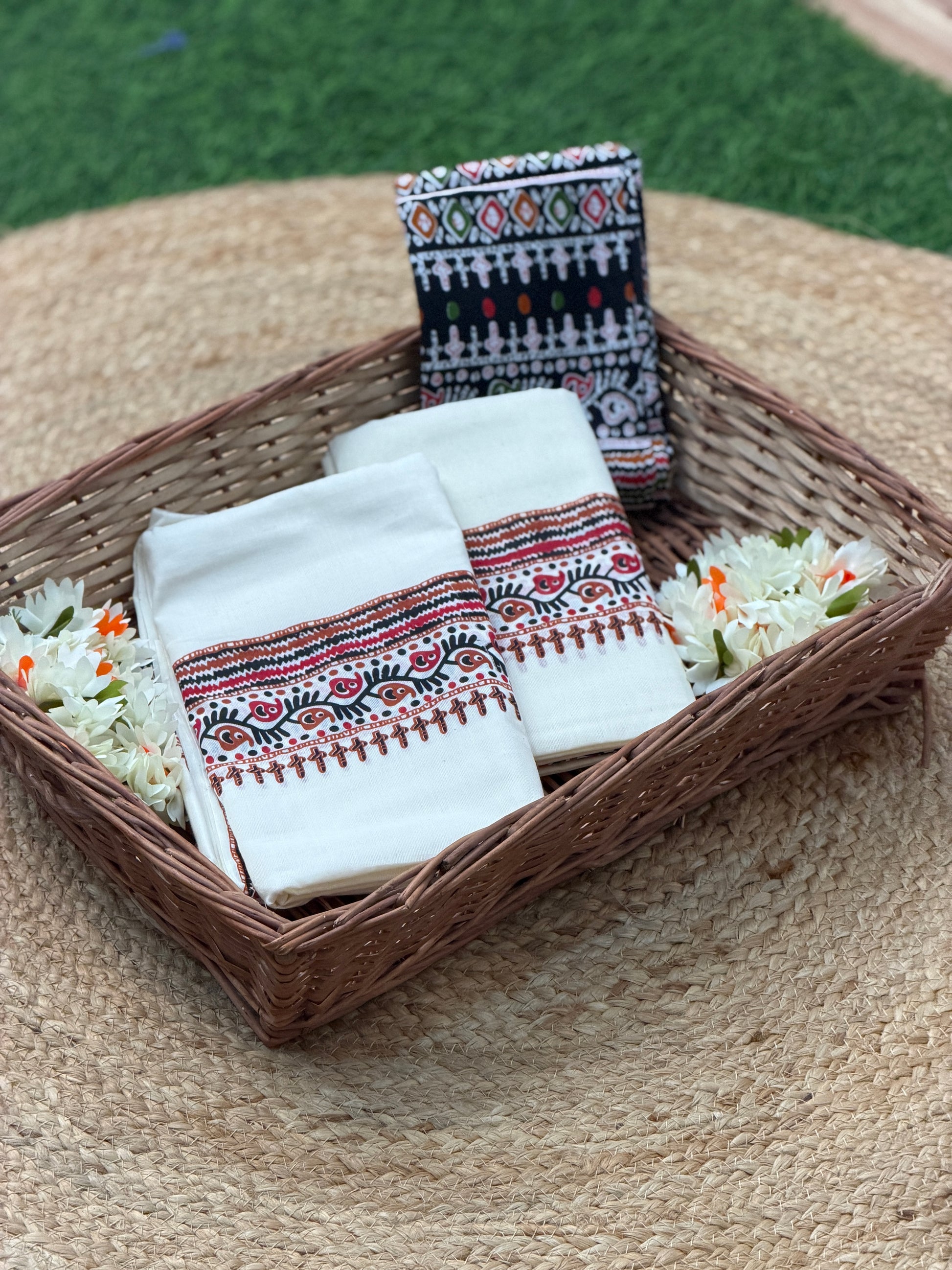 Ajrakh Traditional Set Mund