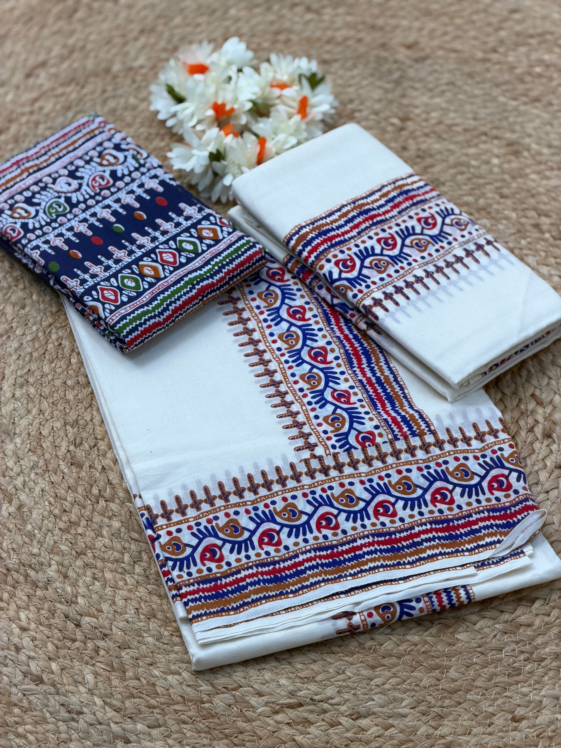 Ajrakh Traditional Set Mund