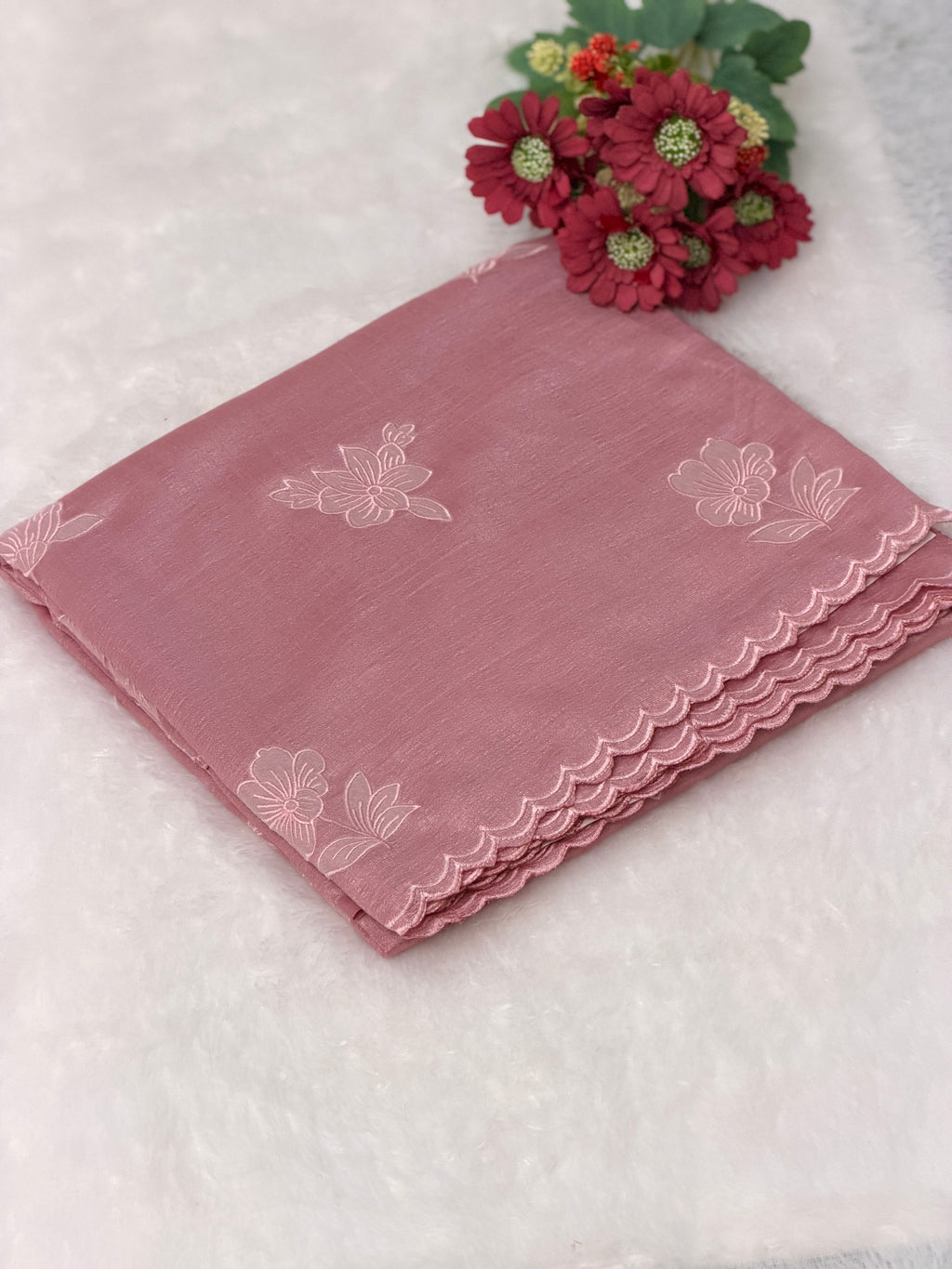Cotton Silk Saree with Floral design