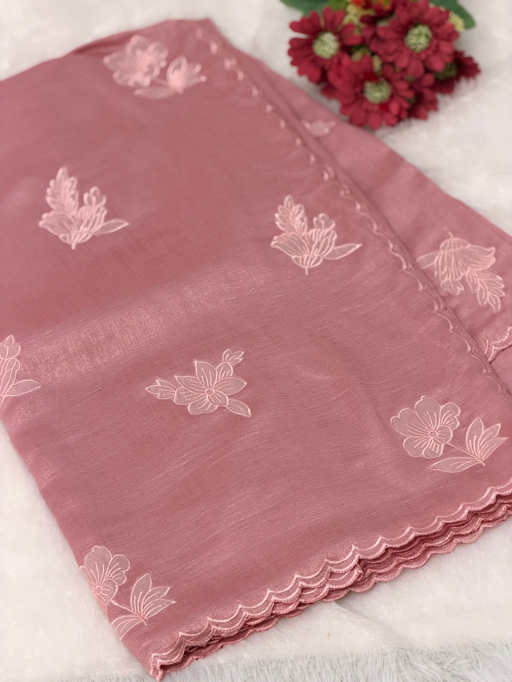 Cotton Silk Saree with Floral design