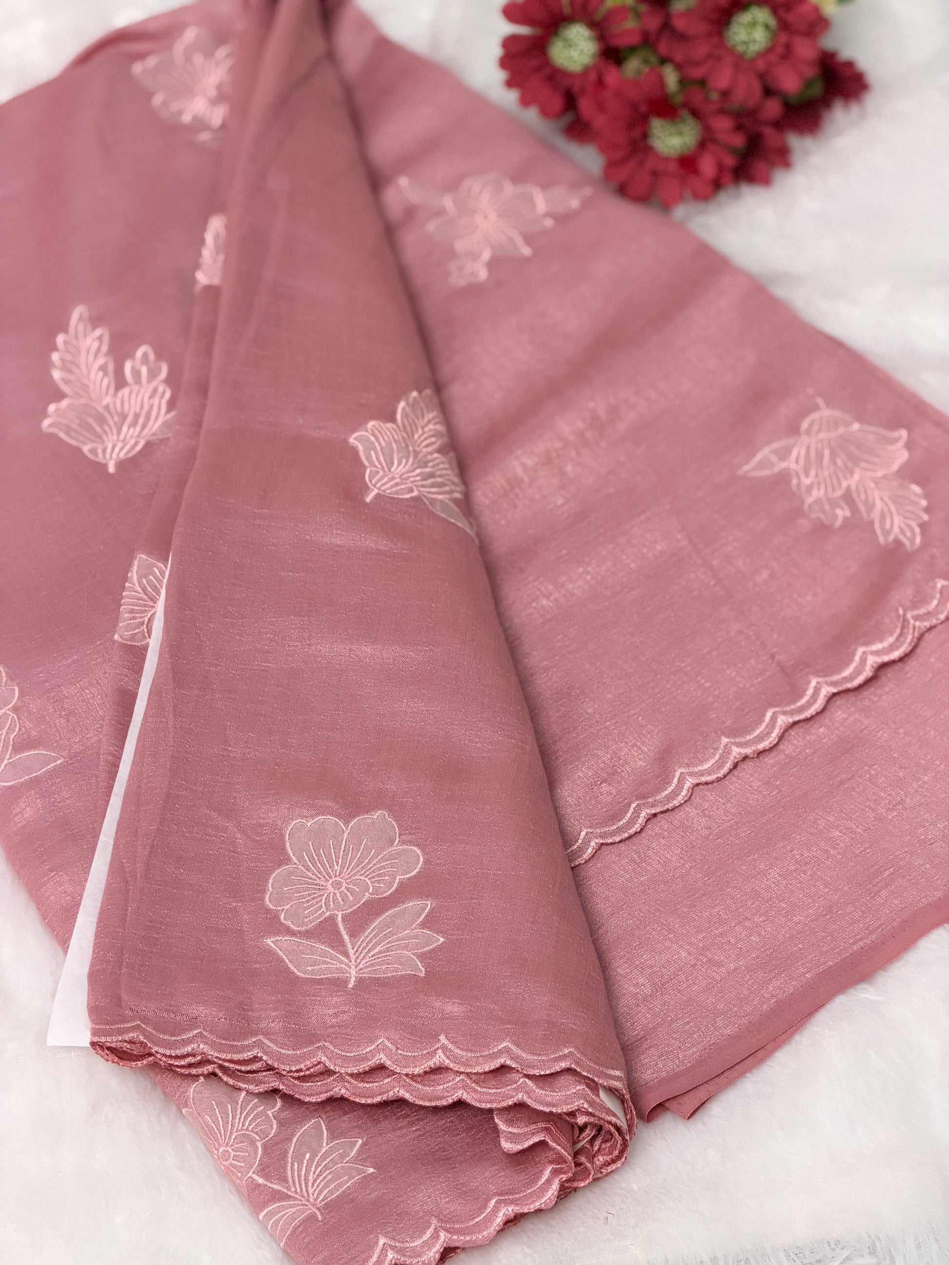 Cotton Silk Saree with Floral design
