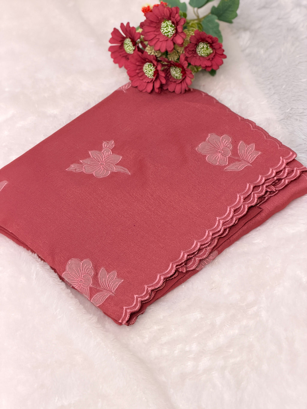 Cotton silk Saree with floral design