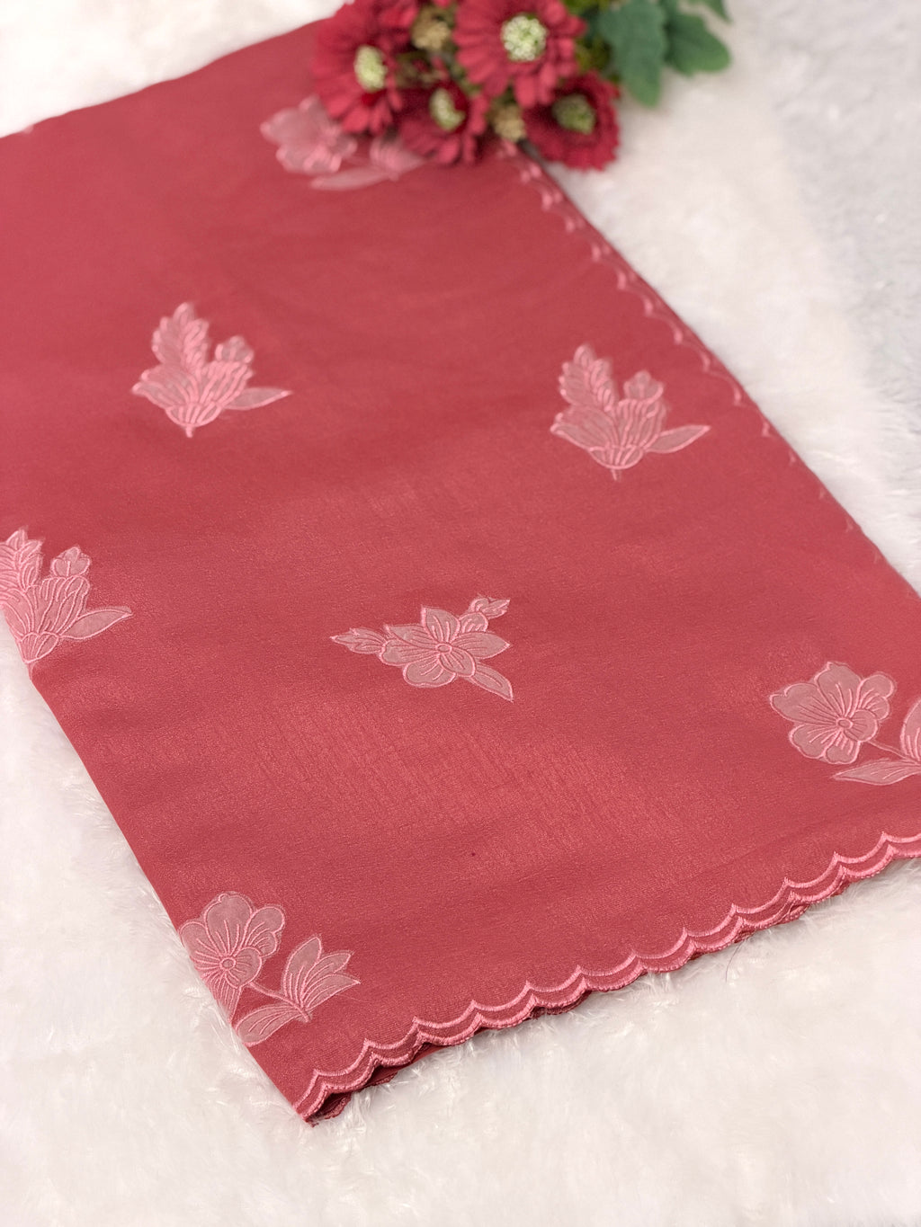 Cotton silk Saree with floral design