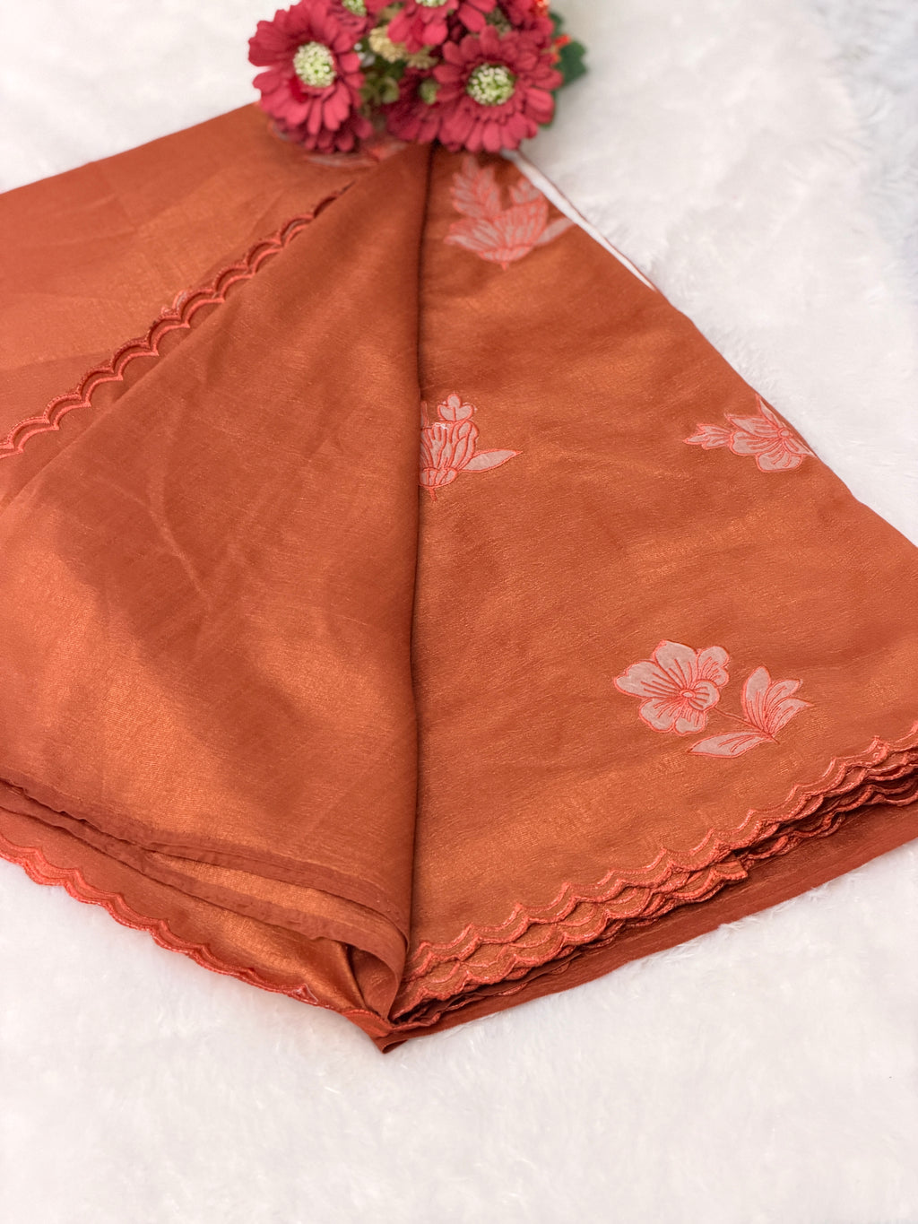 Cotton silk saree with Floral design