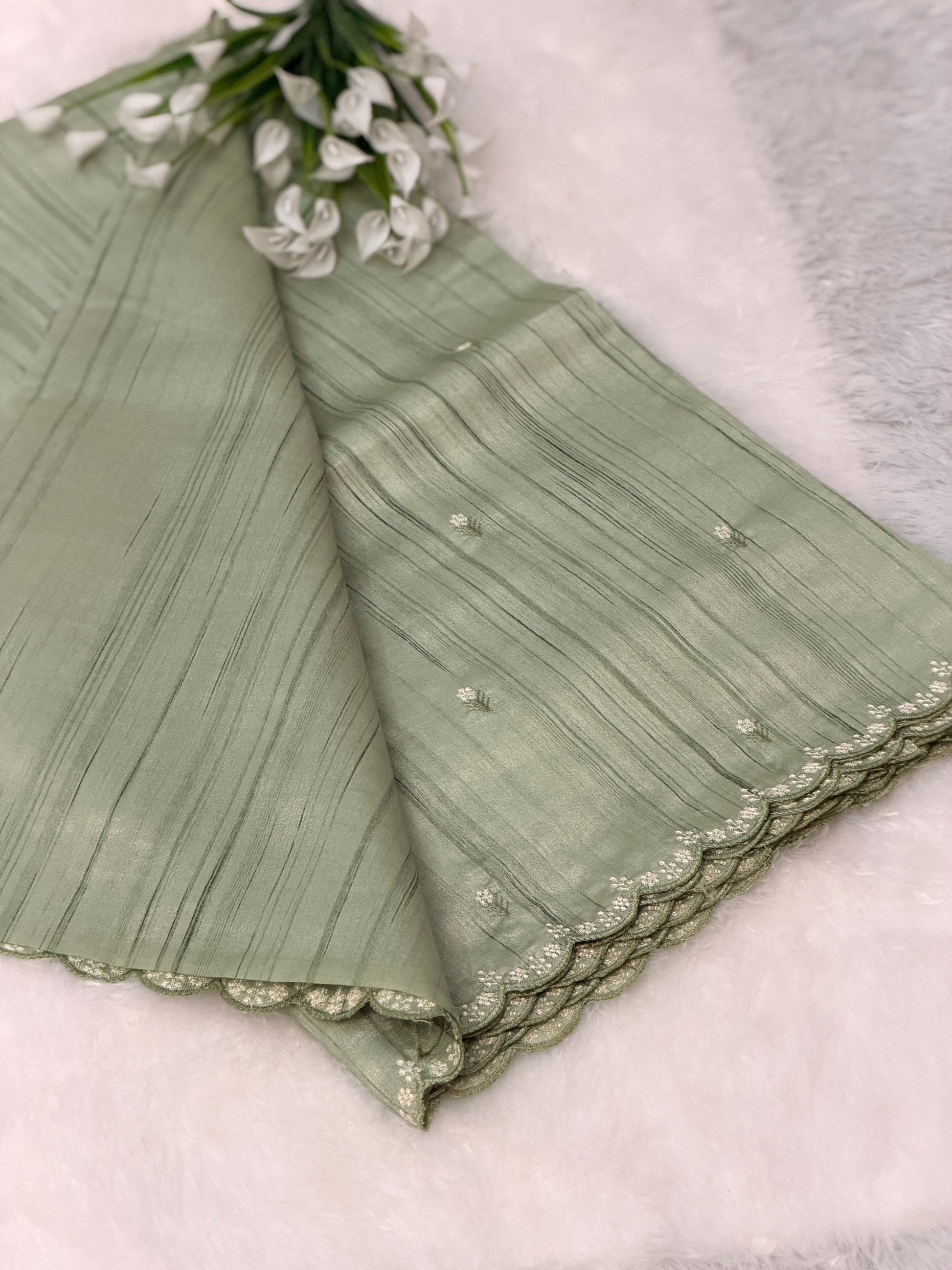 Elegant Cutwork saree