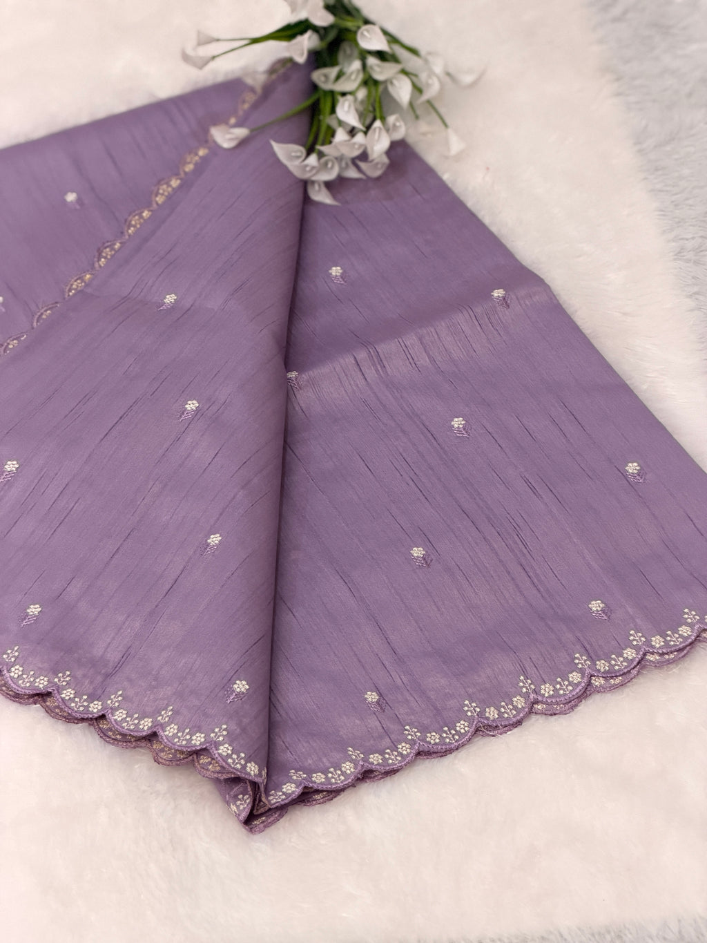 Elegant Cutwork Saree