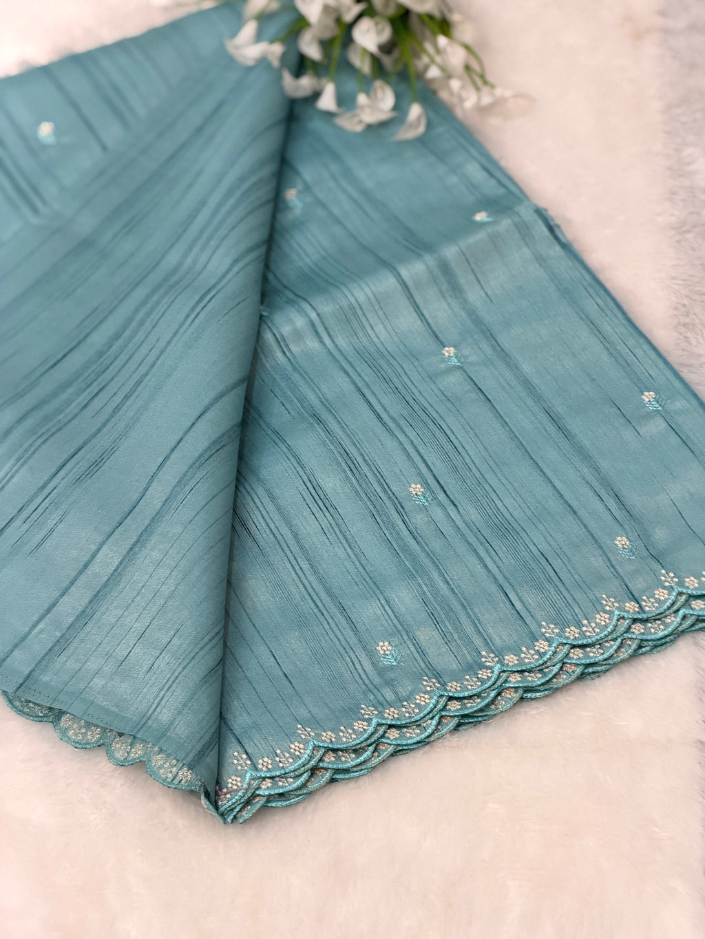 Elegant Cutwork saree