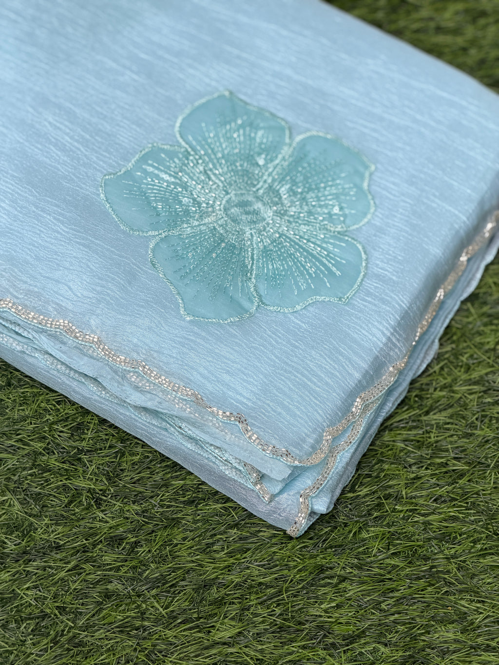 Organza with Stone Work