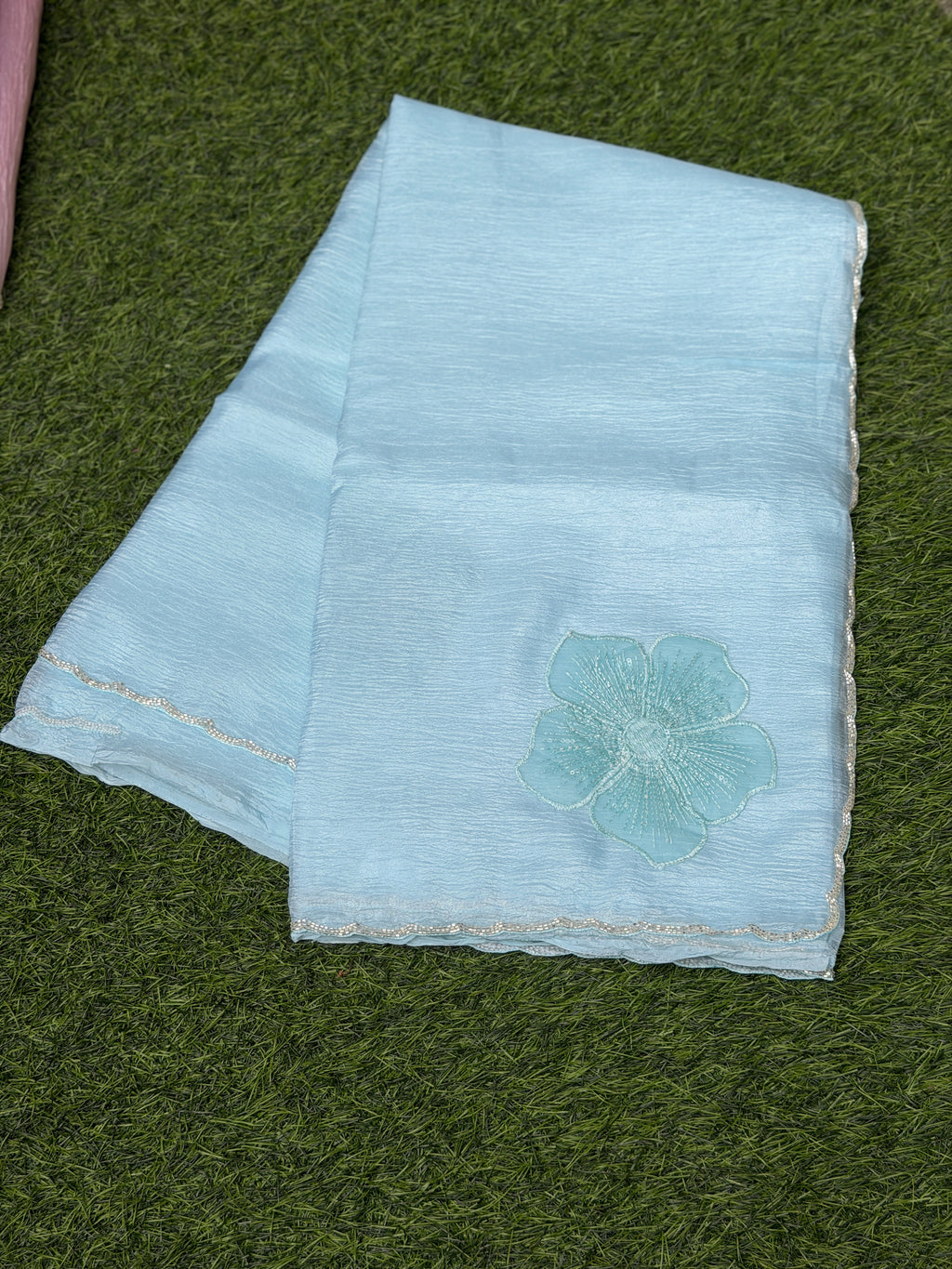 Organza with Stone Work