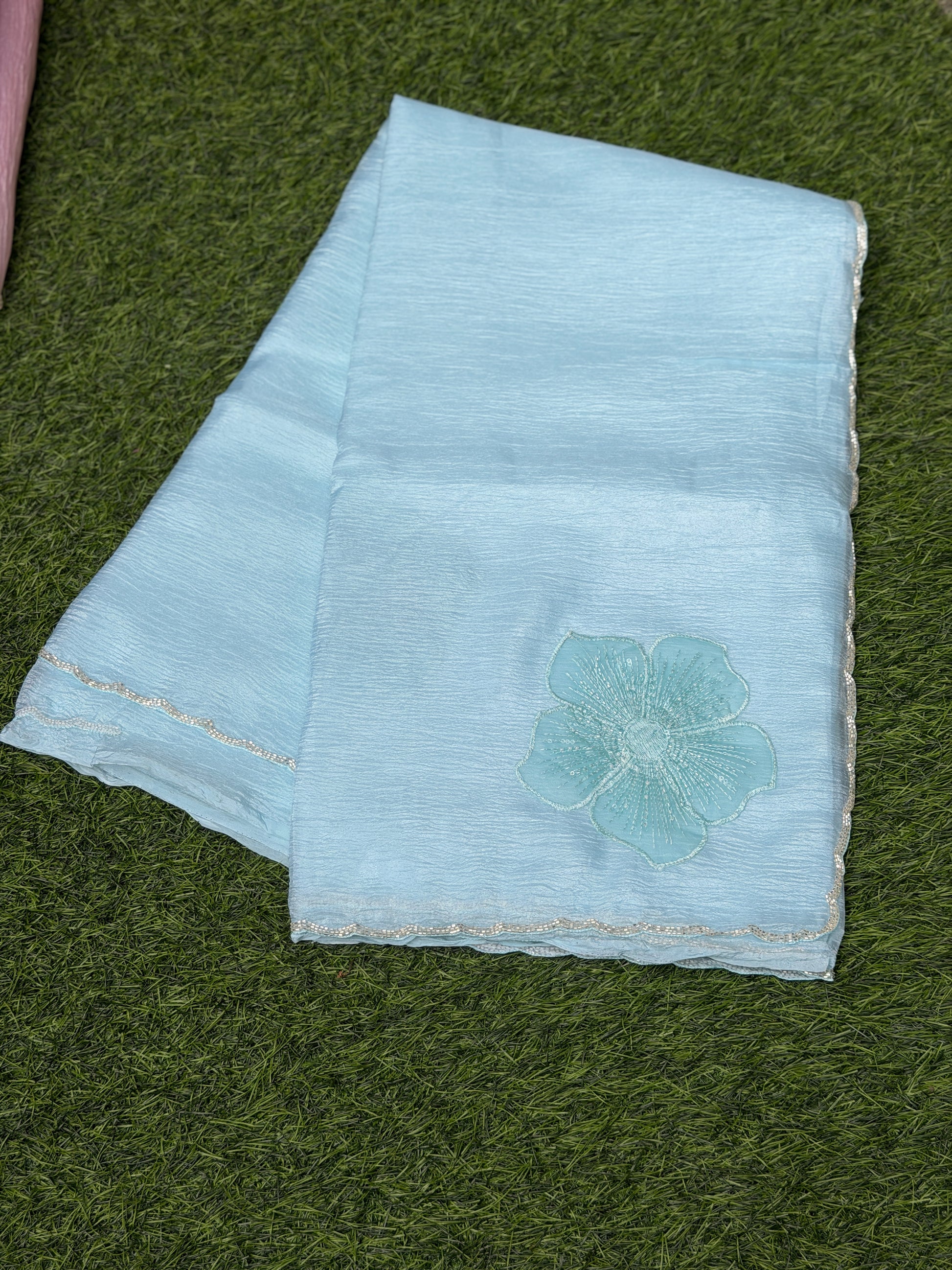 Organza with Stone Work