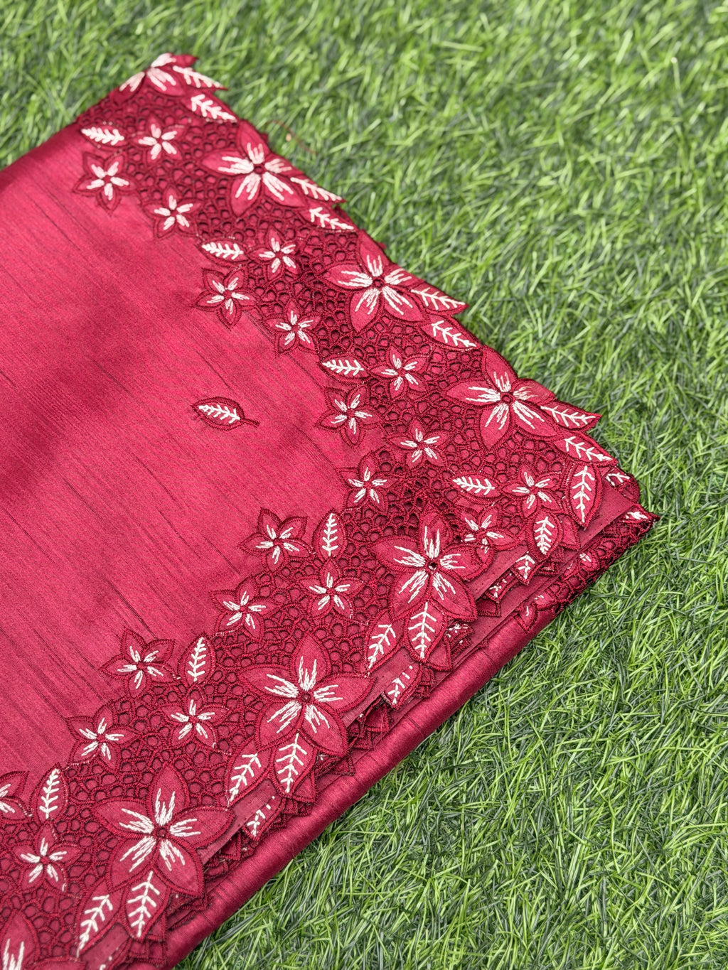 Cut Work Saree