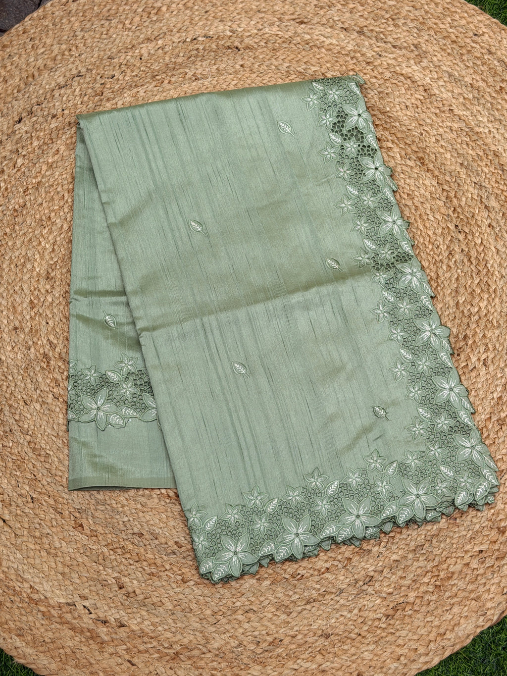 Cut Work Saree