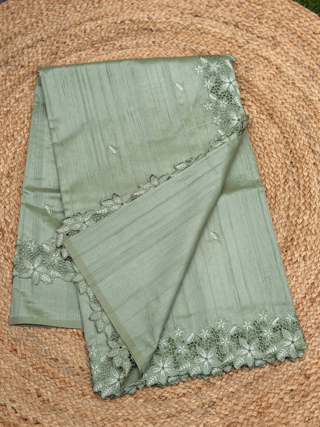 Cut Work Saree