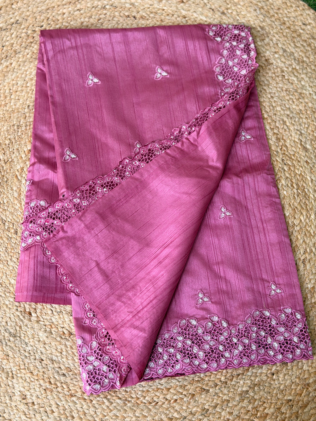 Cut Work Saree