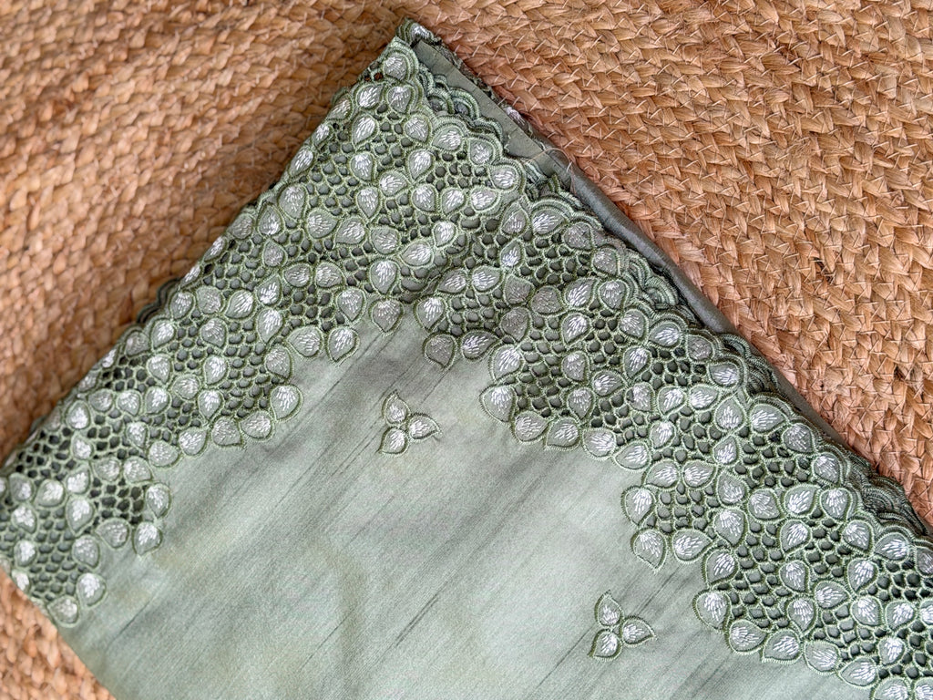 Cut Work Saree