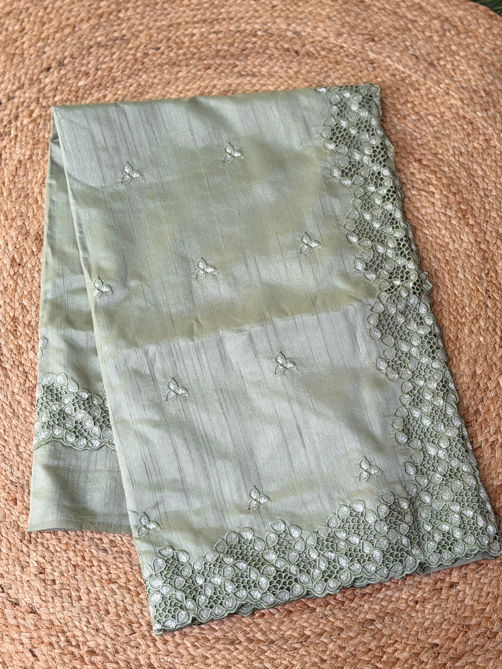 Cut Work Saree