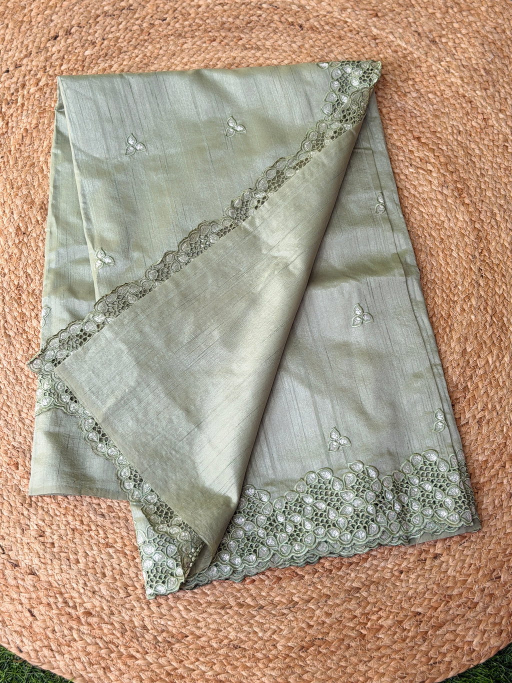Cut Work Saree
