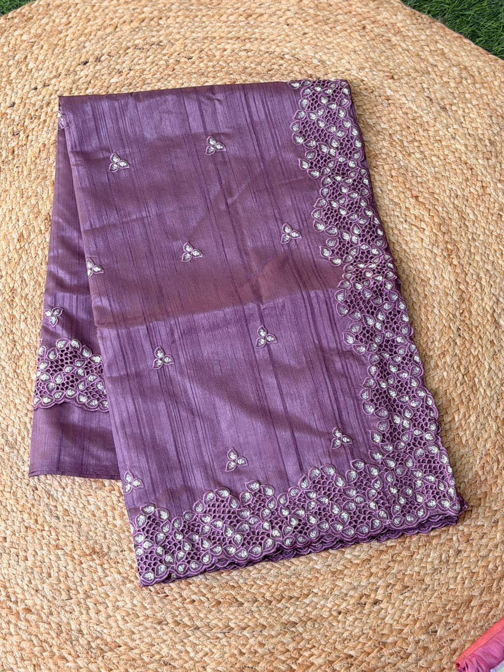 Cut Work Saree