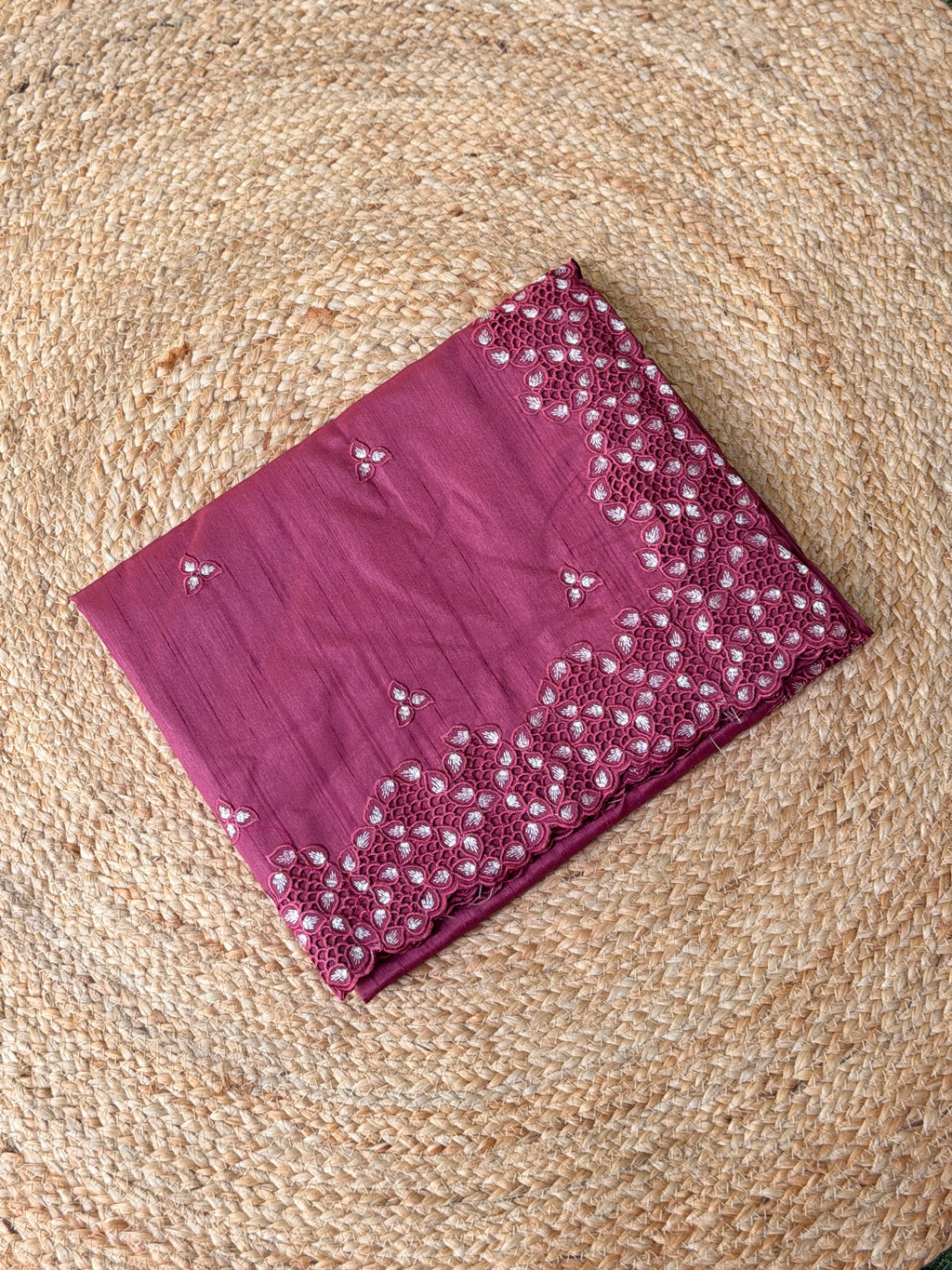 Cut Work Saree
