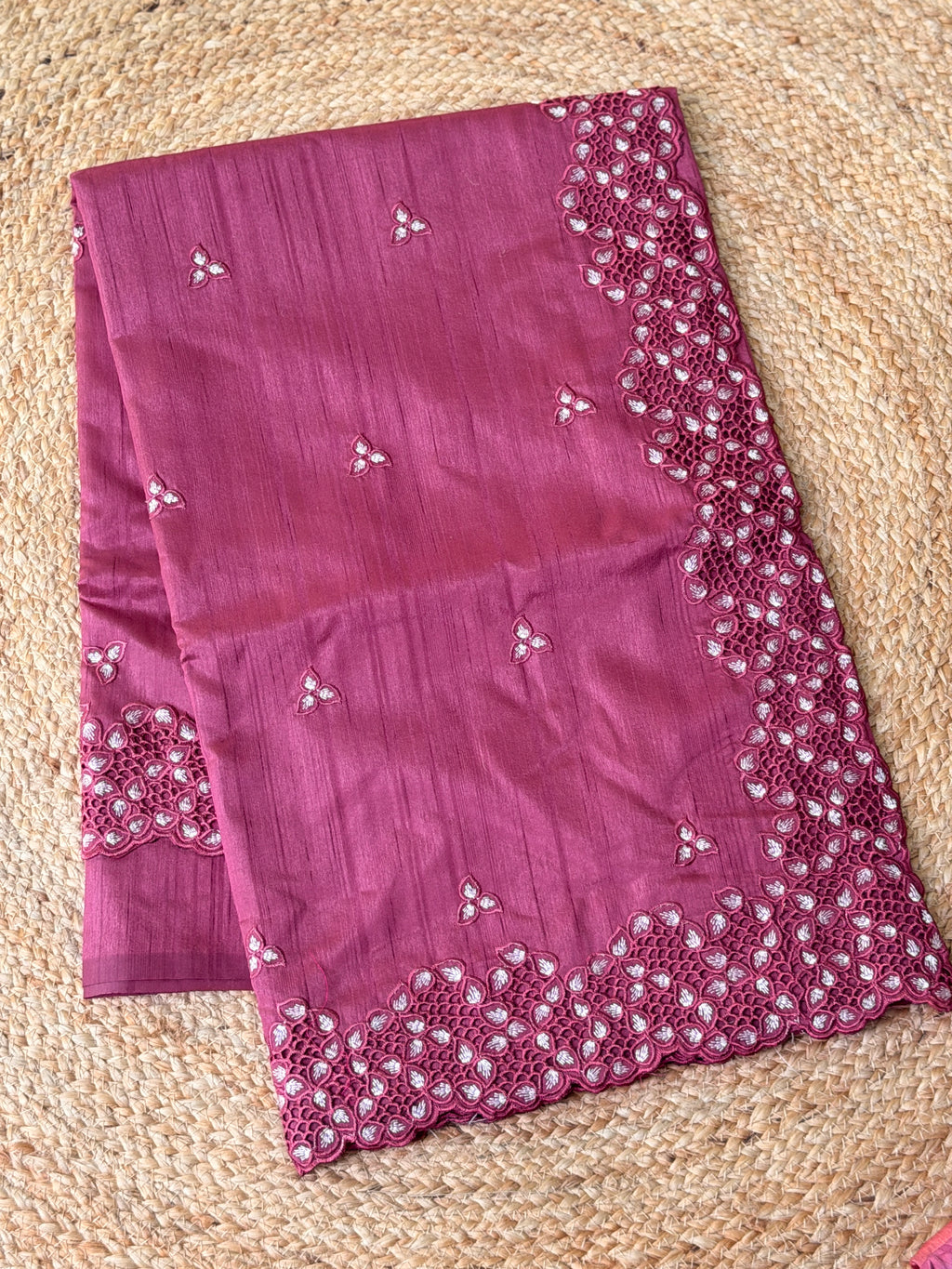 Cut Work Saree