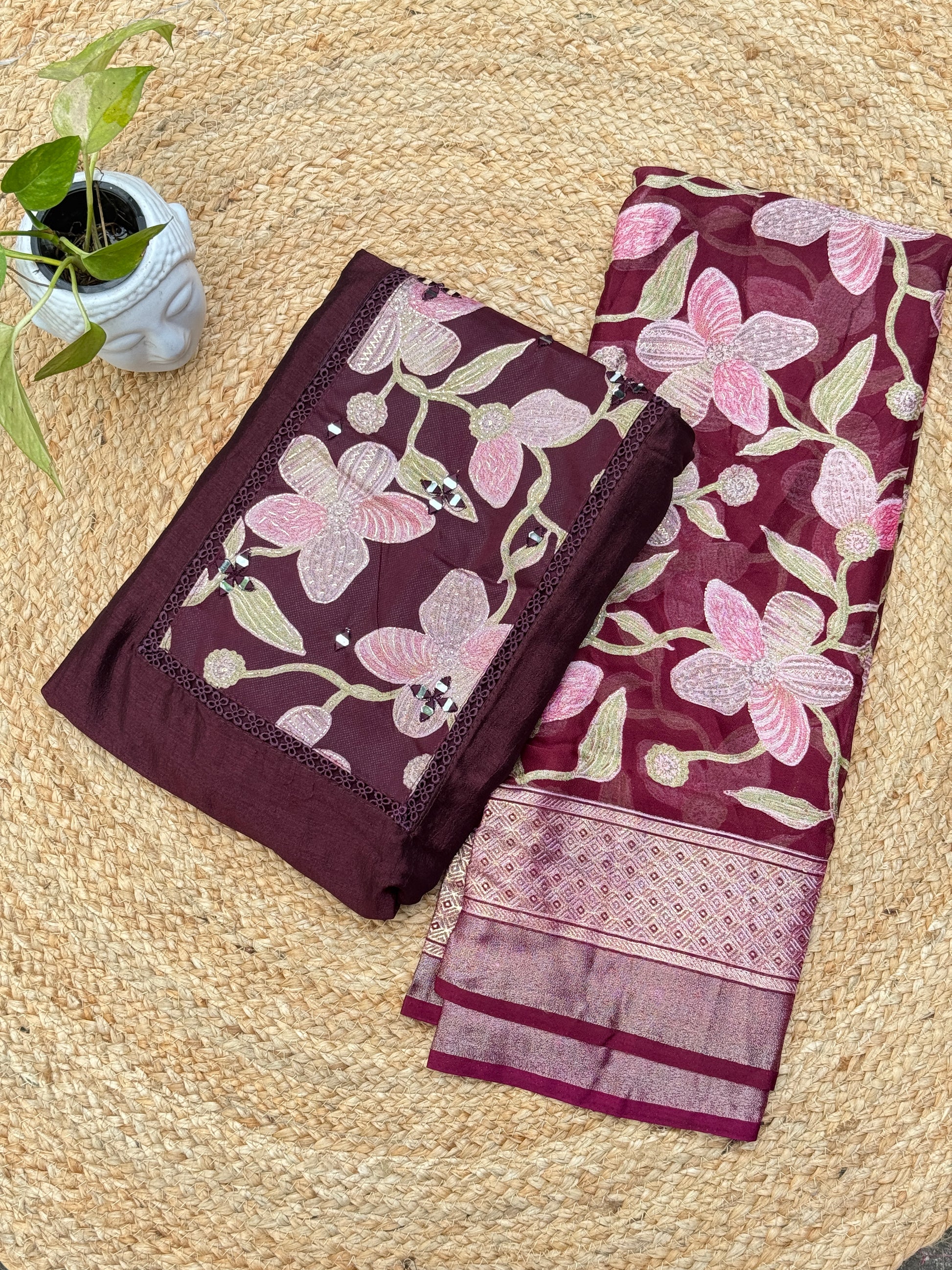 Floral Print Salwar Set