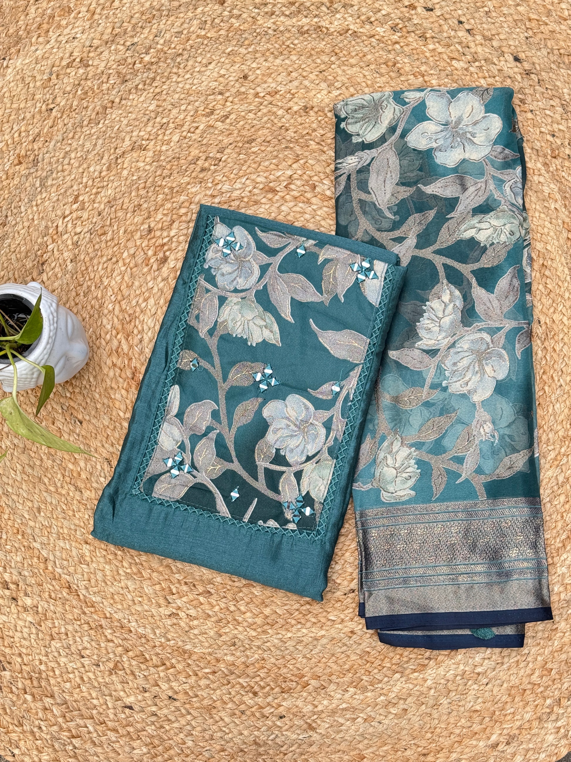 Floral Print Salwar Set