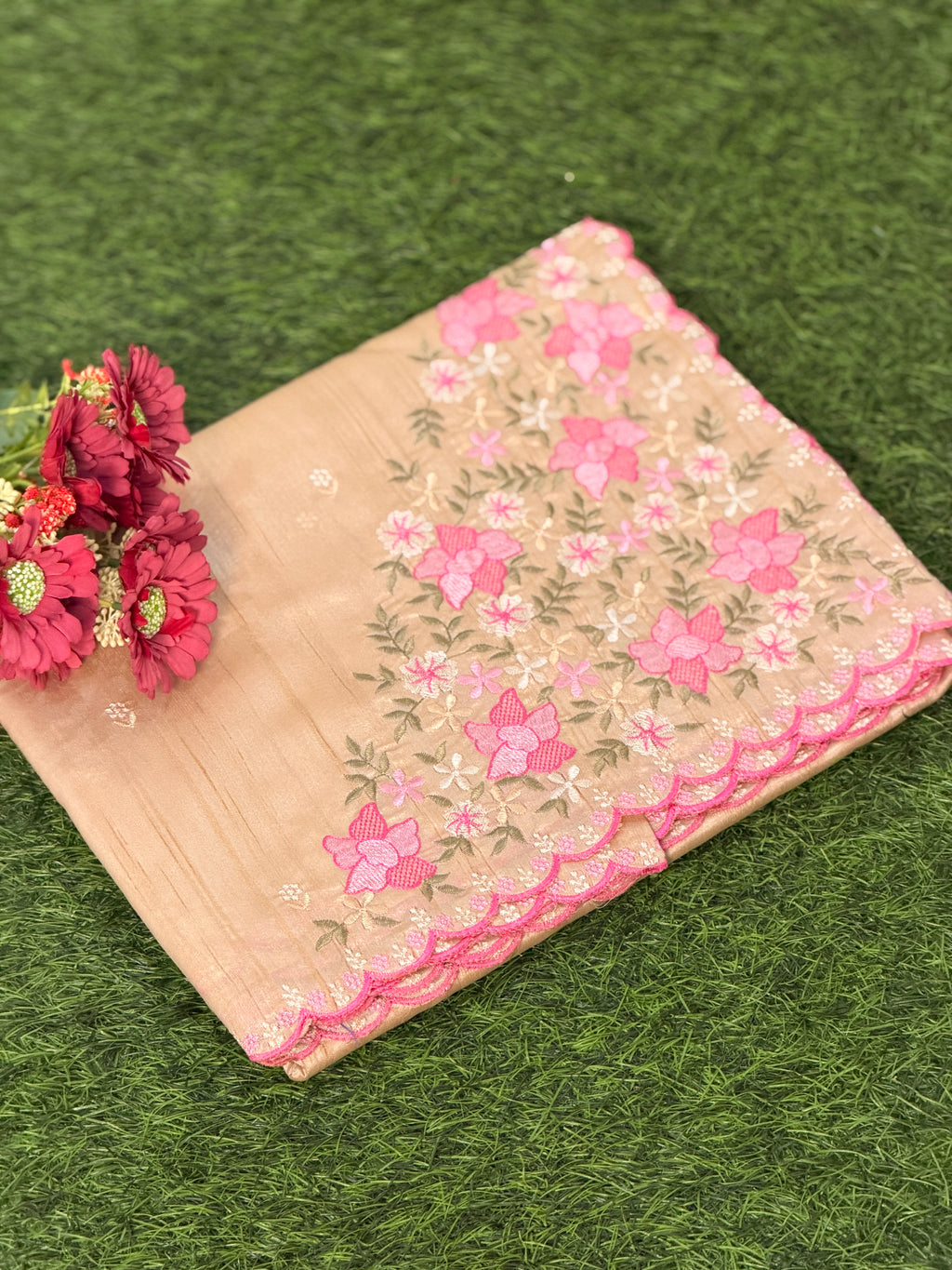Silk Cotton Floral saree
