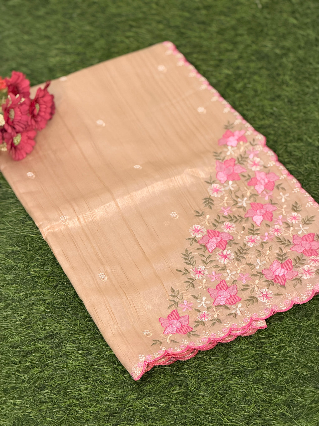 Silk Cotton Floral saree