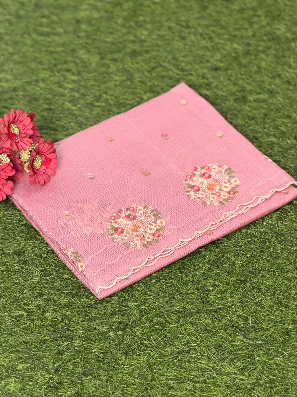 Royal Grace Net Cotta Saree